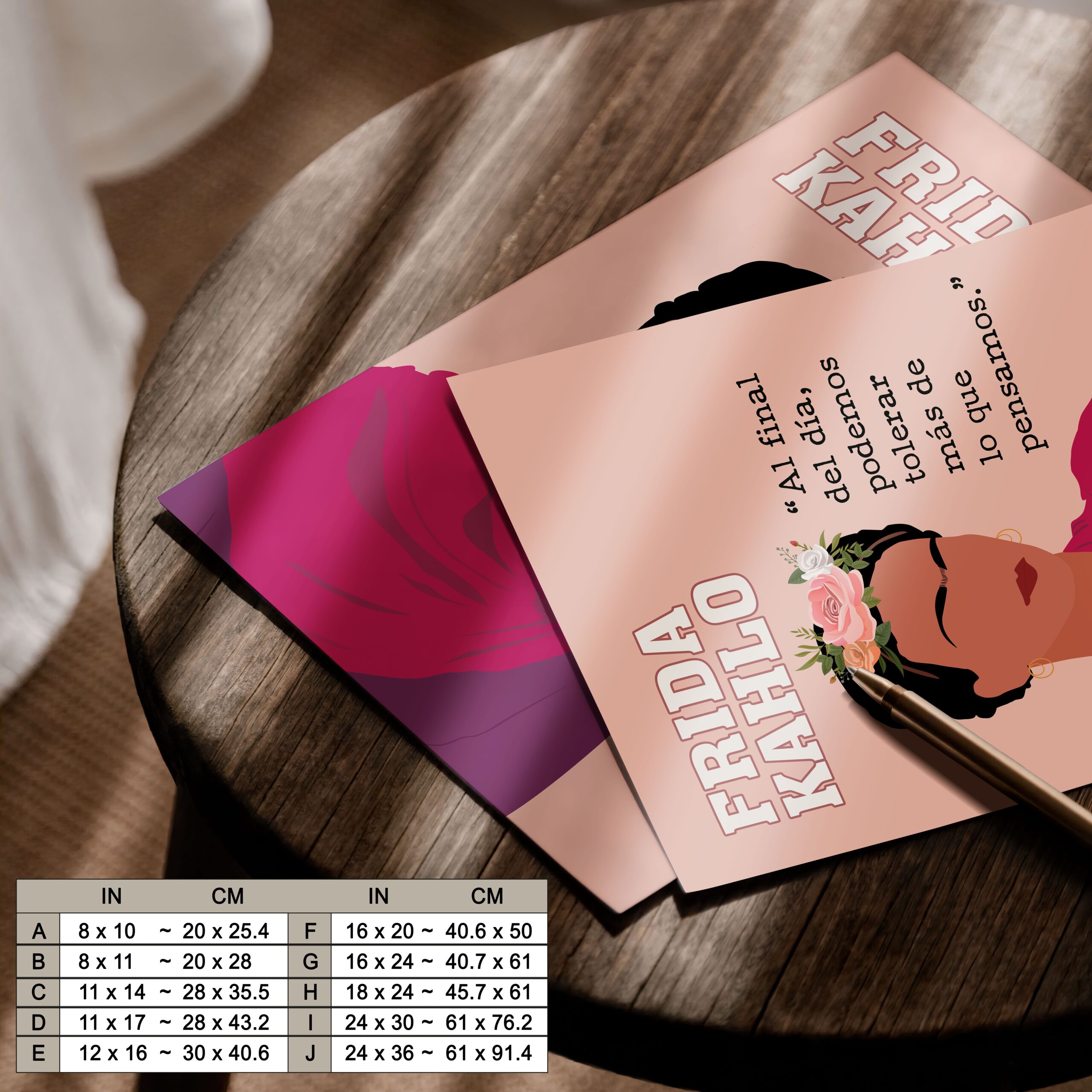 Frida Kahlo Latina Inspirational Quote Wall Art - Image 7