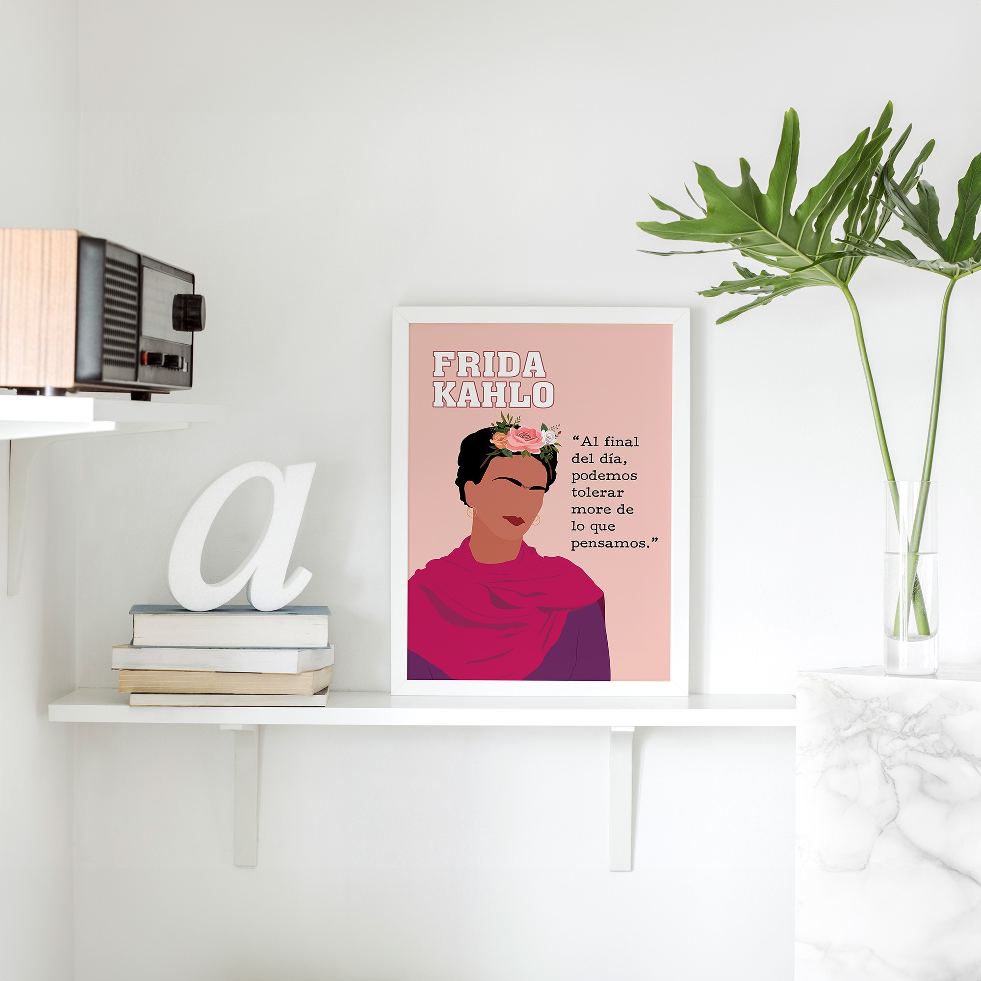 Frida Kahlo Latina Inspirational Quote Wall Art - Image 5
