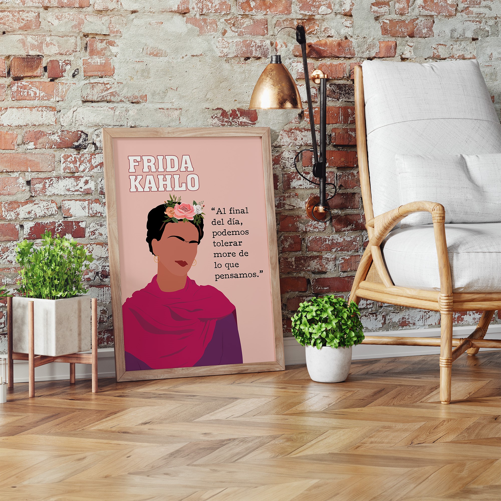 Frida Kahlo Latina Inspirational Quote Wall Art - Image 6