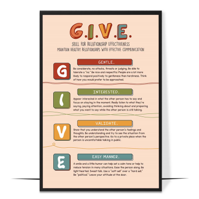 GIVE Dialectical Behavior Printable
