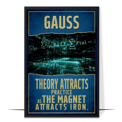 Gauss Inspirational Quote Wall Art