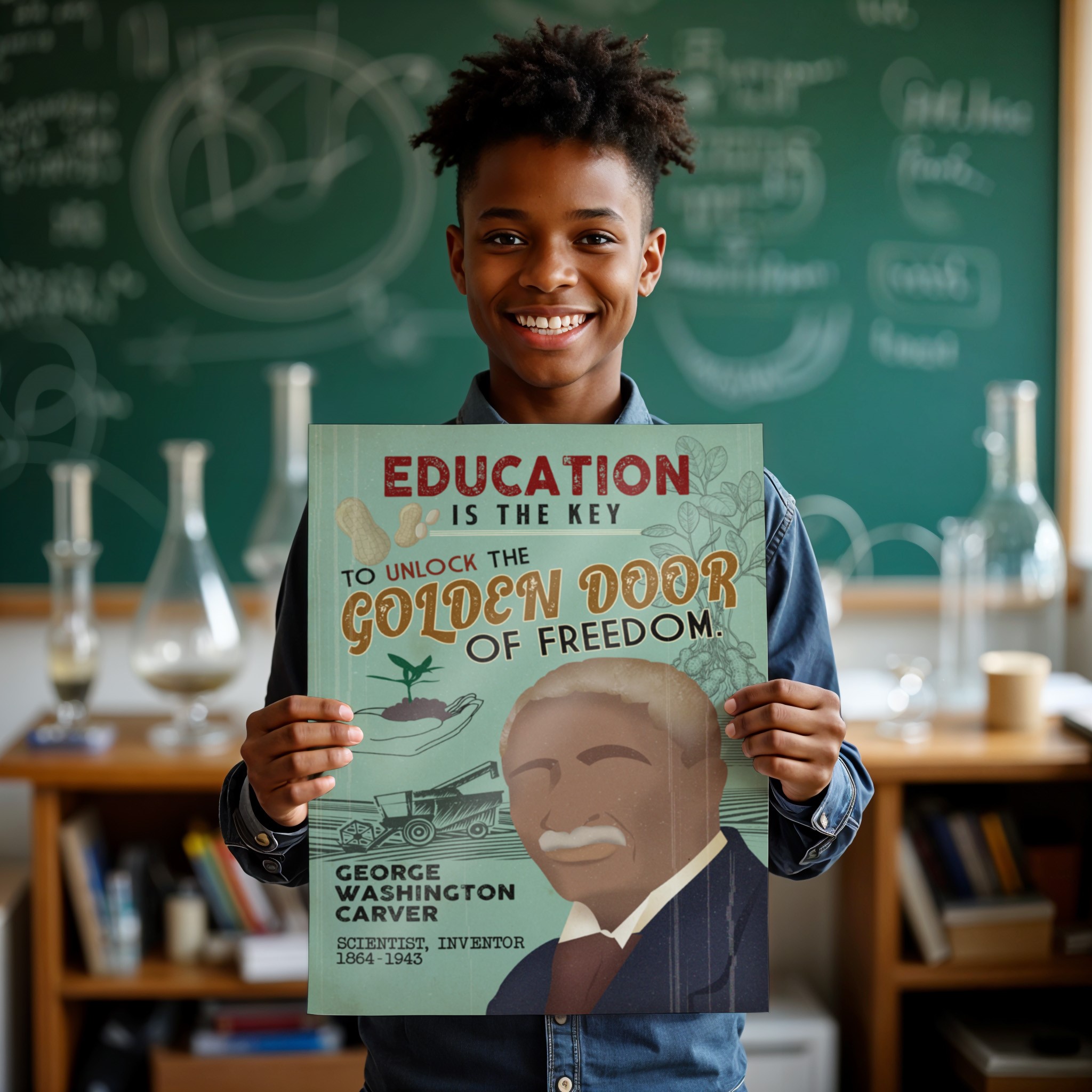 George Washington Carver Inspirational Quote Wall Art - Image 3