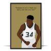 Giannis Basketball Superstar Wall Art