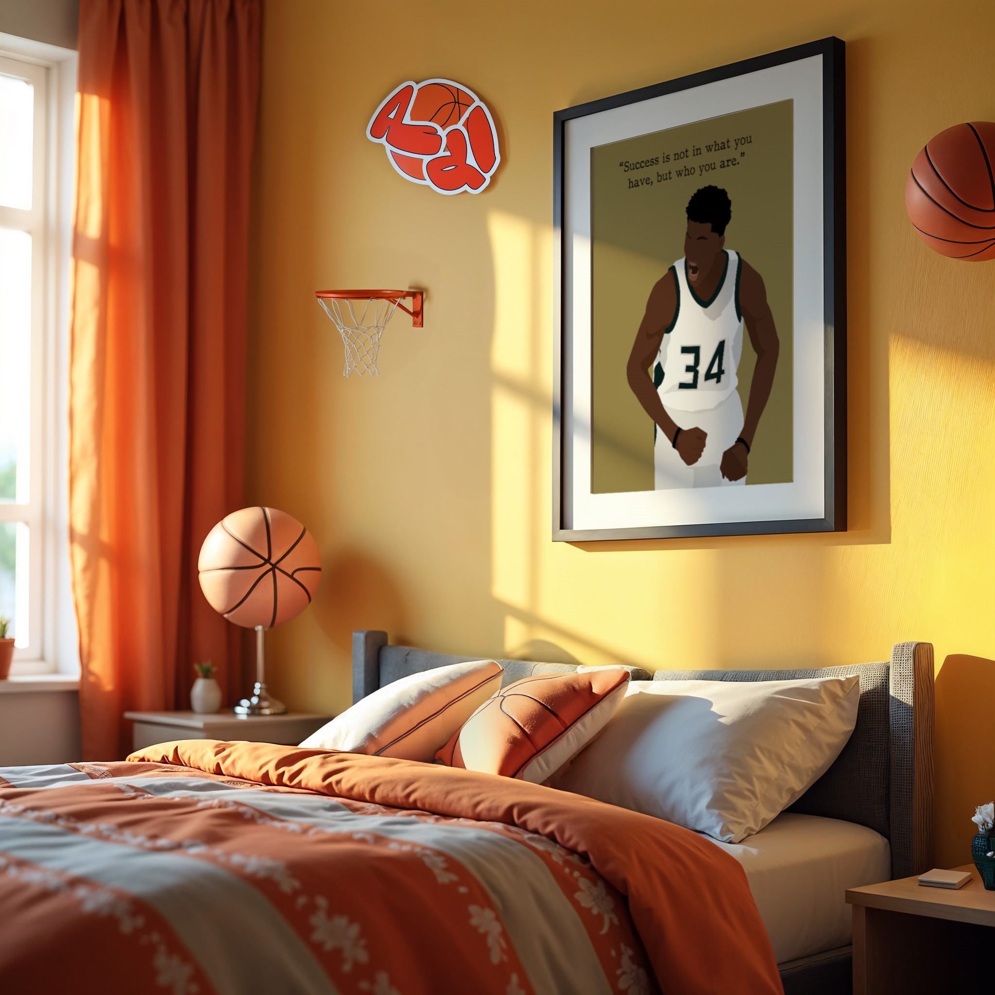 Giannis Basketball Motivational Quote Wall Art - Image 3