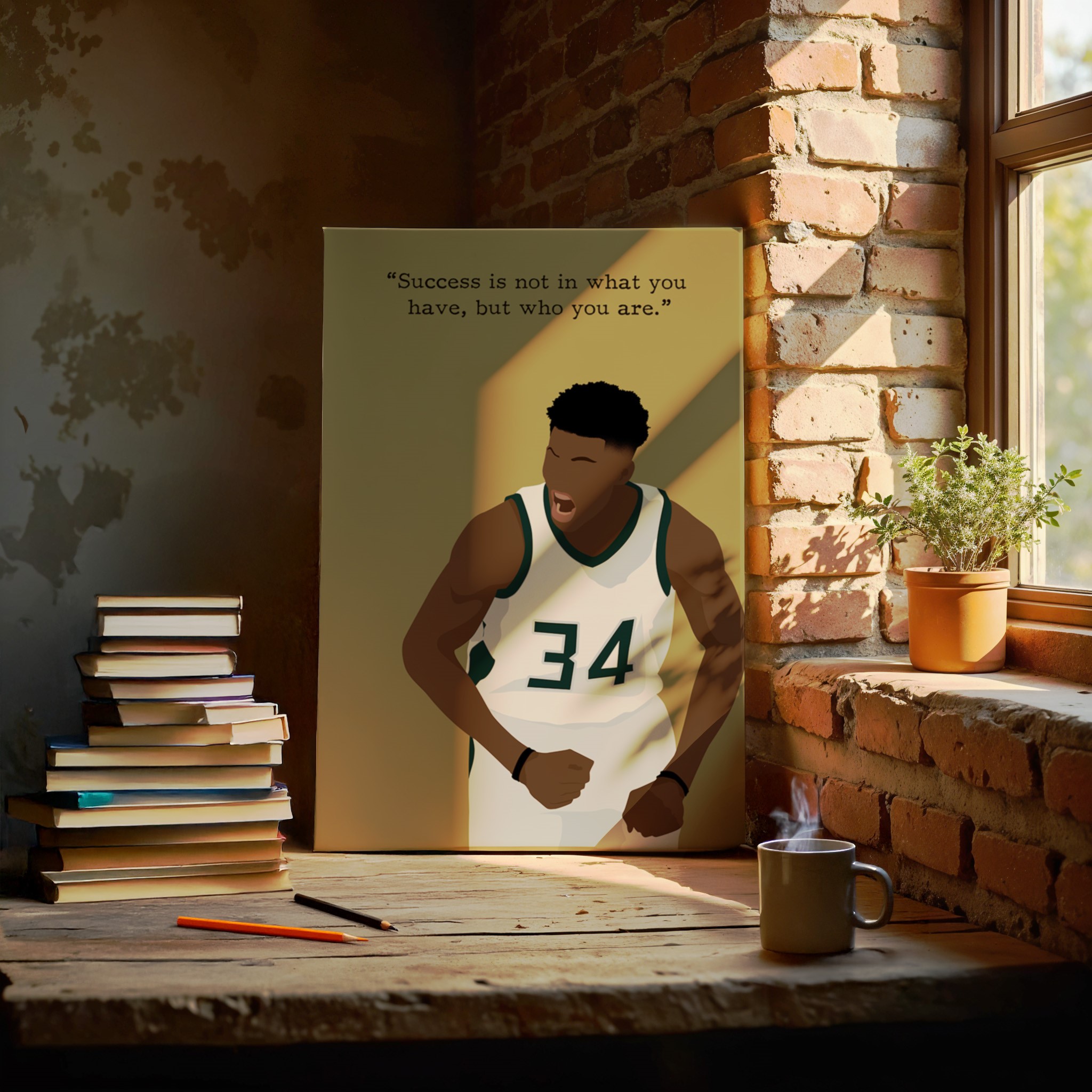 Giannis Basketball Motivational Quote Wall Art - Image 4