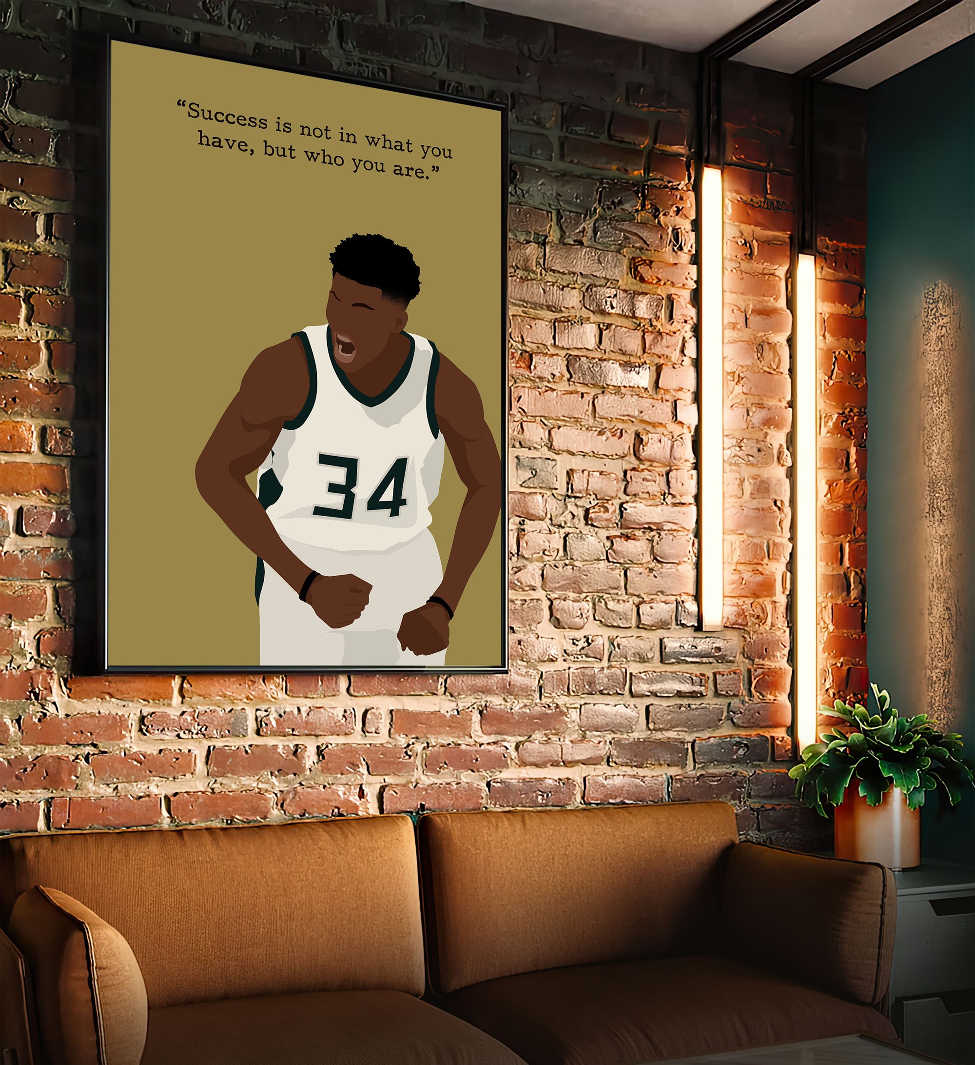 Giannis Basketball Motivational Quote Wall Art - Image 5