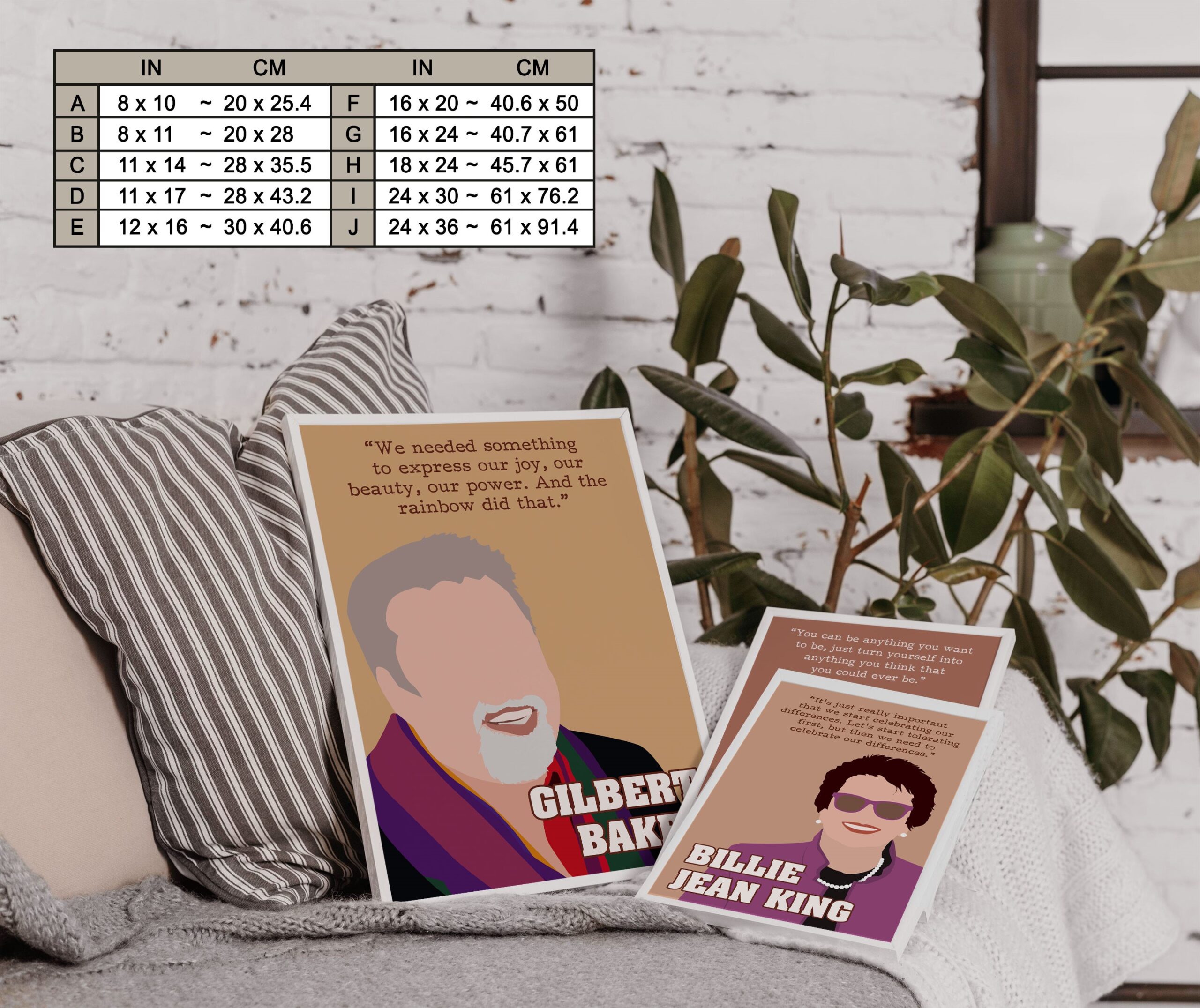 Gilbert Baker Inspirational Quote Wall Art - Image 7