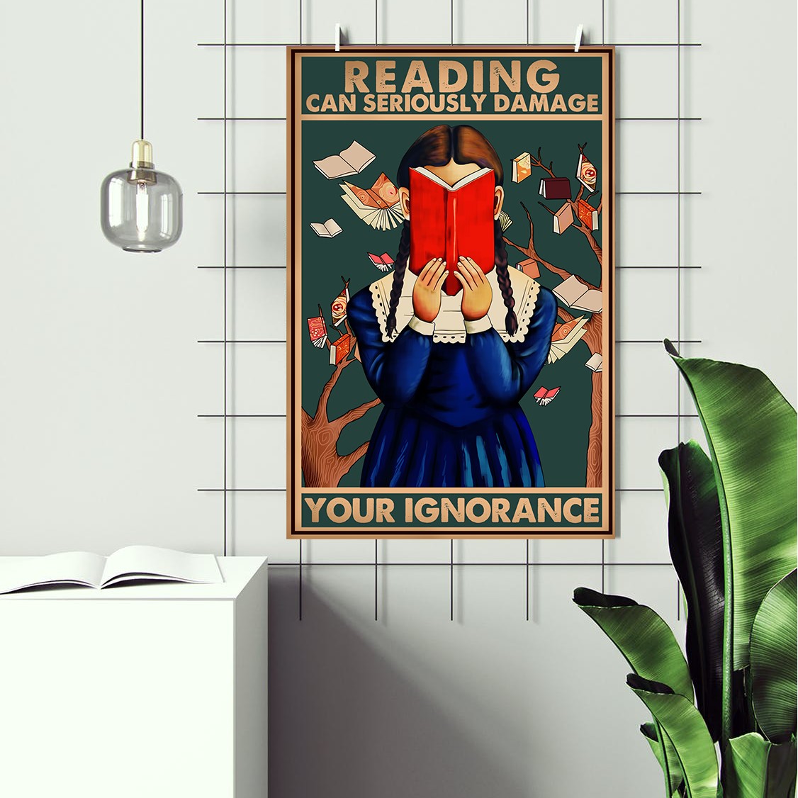 Good Day Reading Books Positive Vintage Printable - Image 2