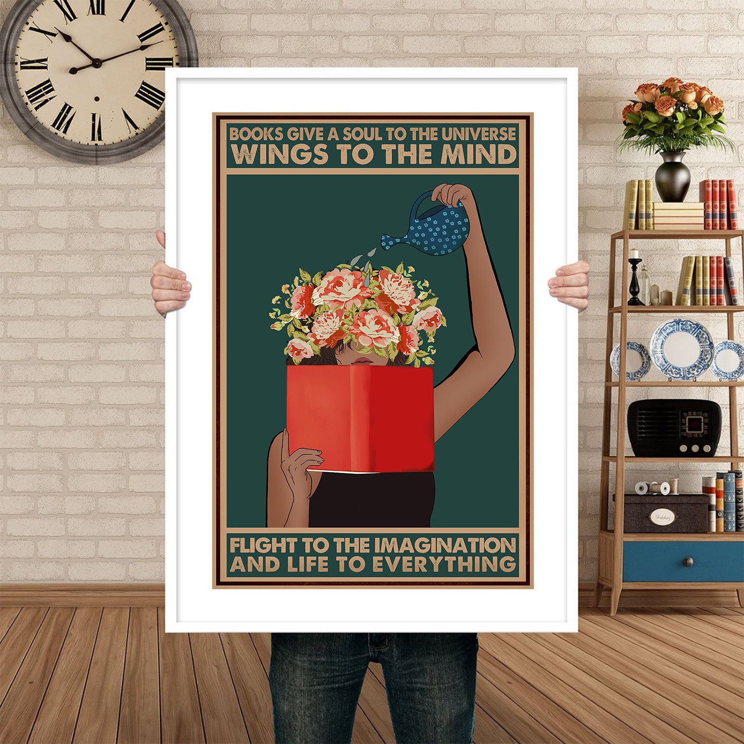 Good Day Reading Books Positive Vintage Printable - Image 4