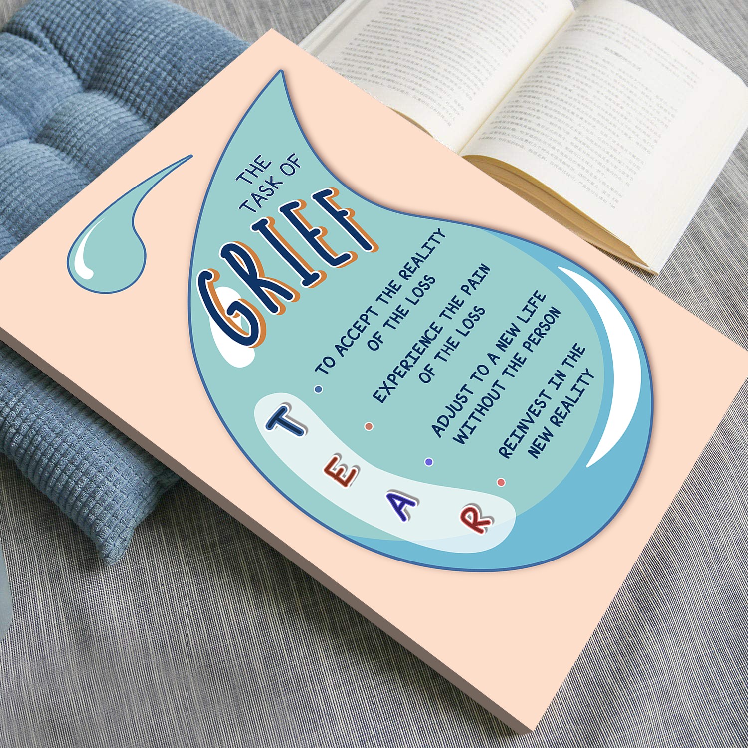 Grief Bereavement Loss Boho Mental Health Printable - Image 4