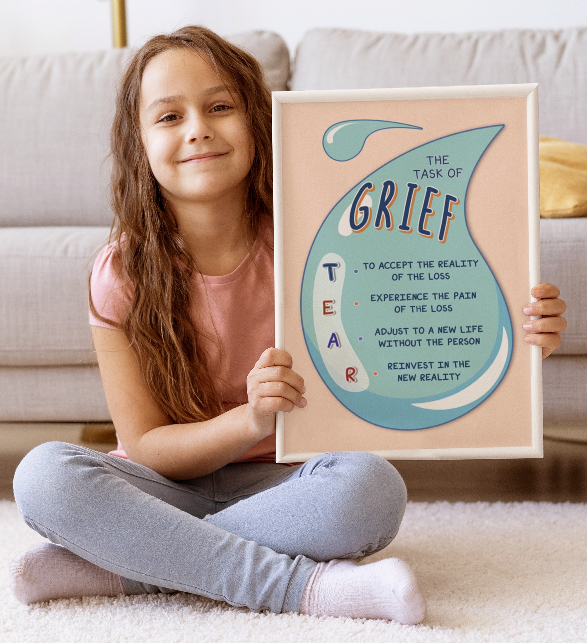 Grief Bereavement Loss Boho Mental Health Printable - Image 5