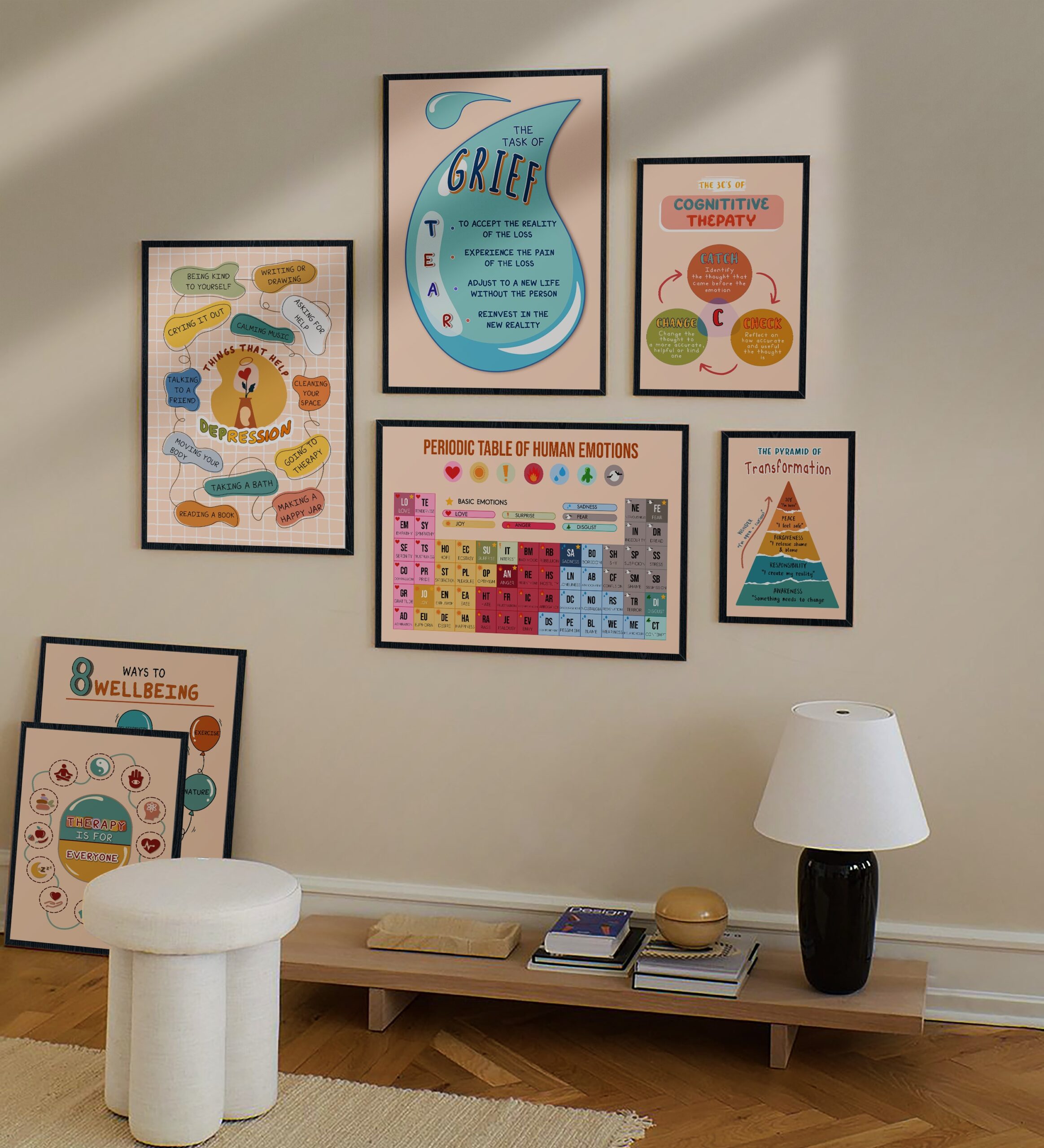 Grief Bereavement Loss Boho Mental Health Printable - Image 6