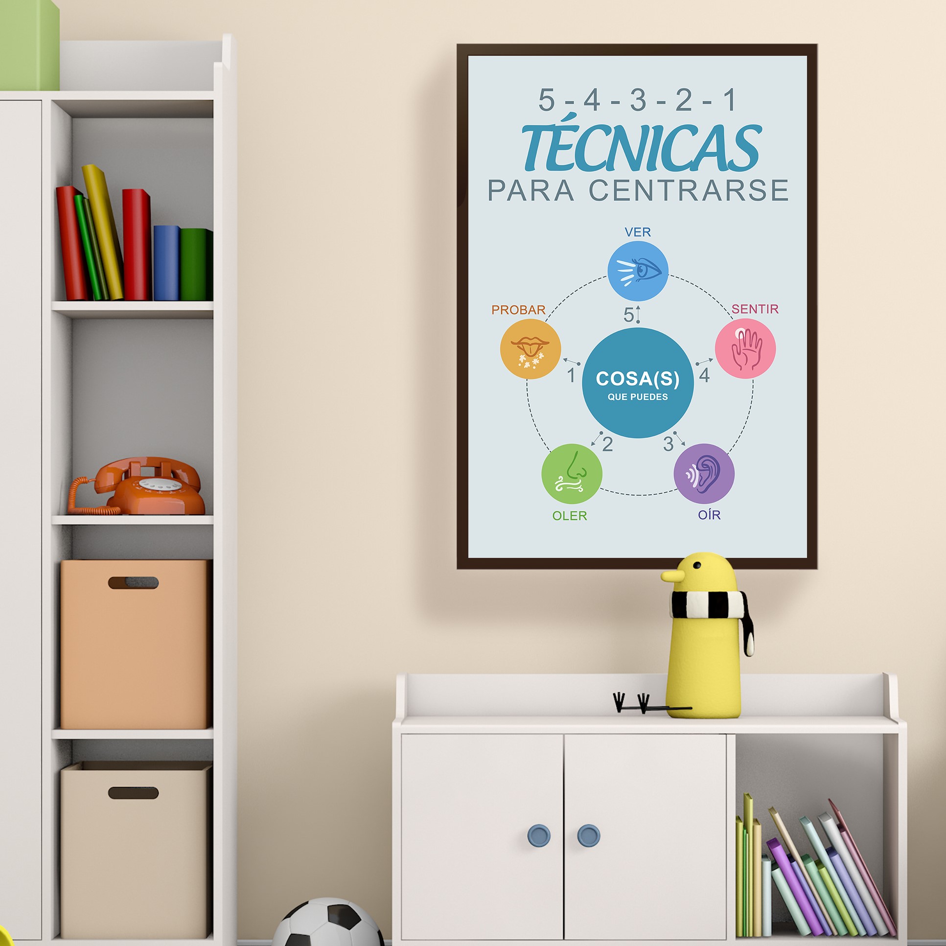 Grounding Technique Spanish Mental Health Printable - Image 3