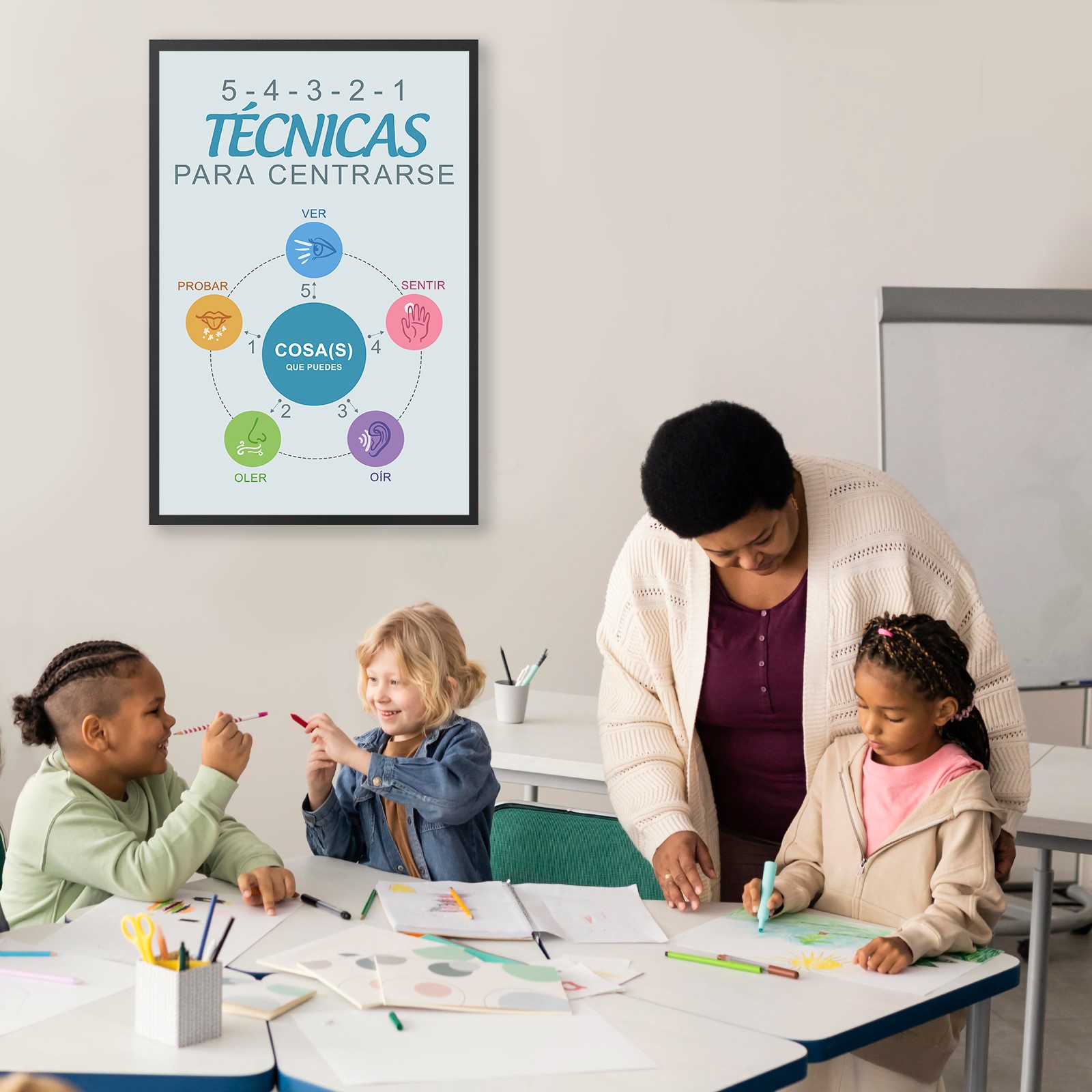 Grounding Technique Spanish Mental Health Printable - Image 5