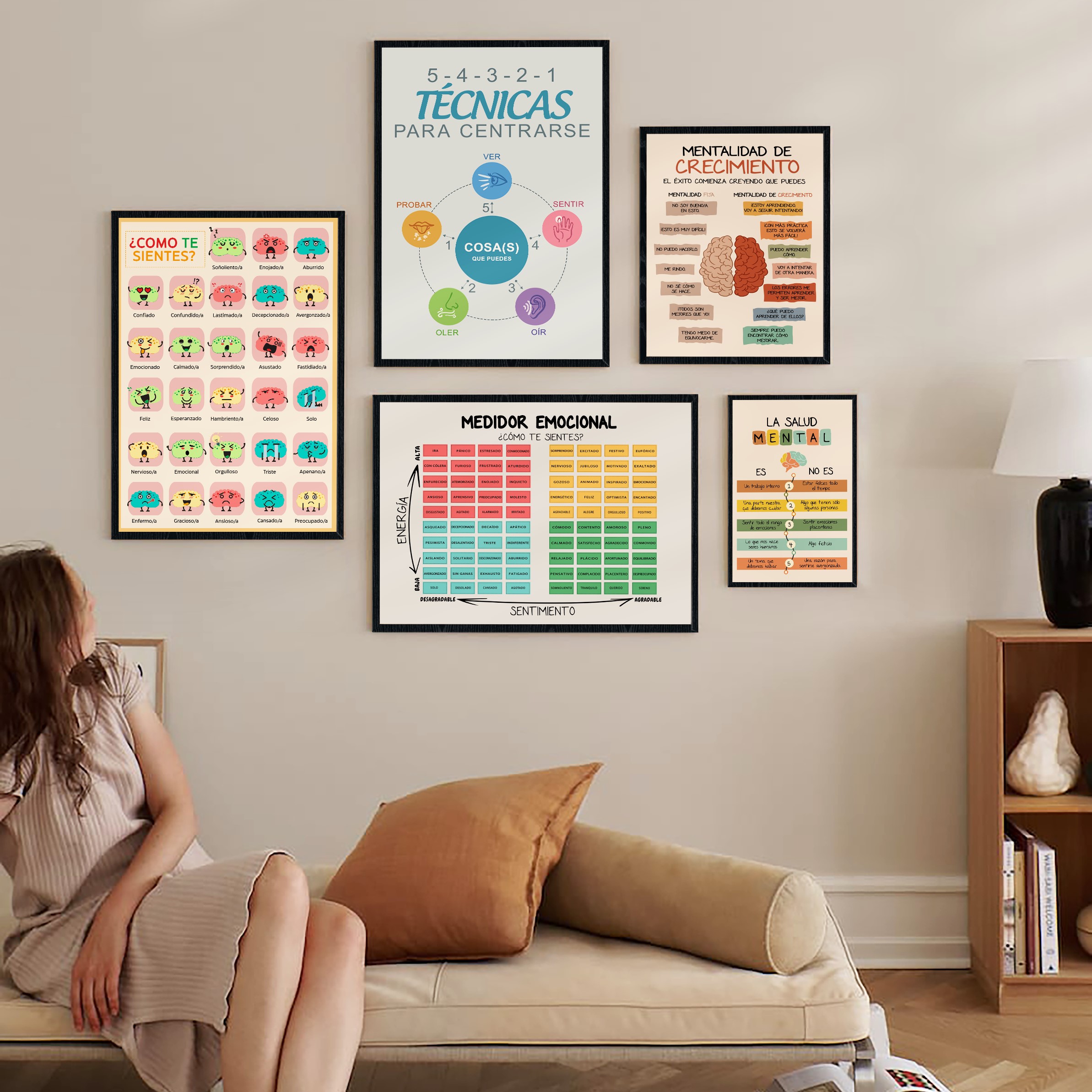 Grounding Technique Spanish Mental Health Printable - Image 6