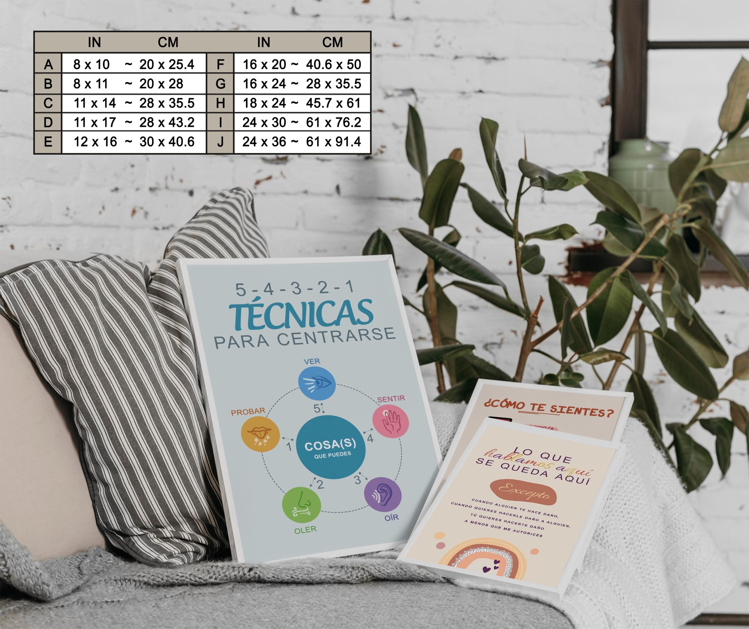 Grounding Technique Spanish Mental Health Printable - Image 7