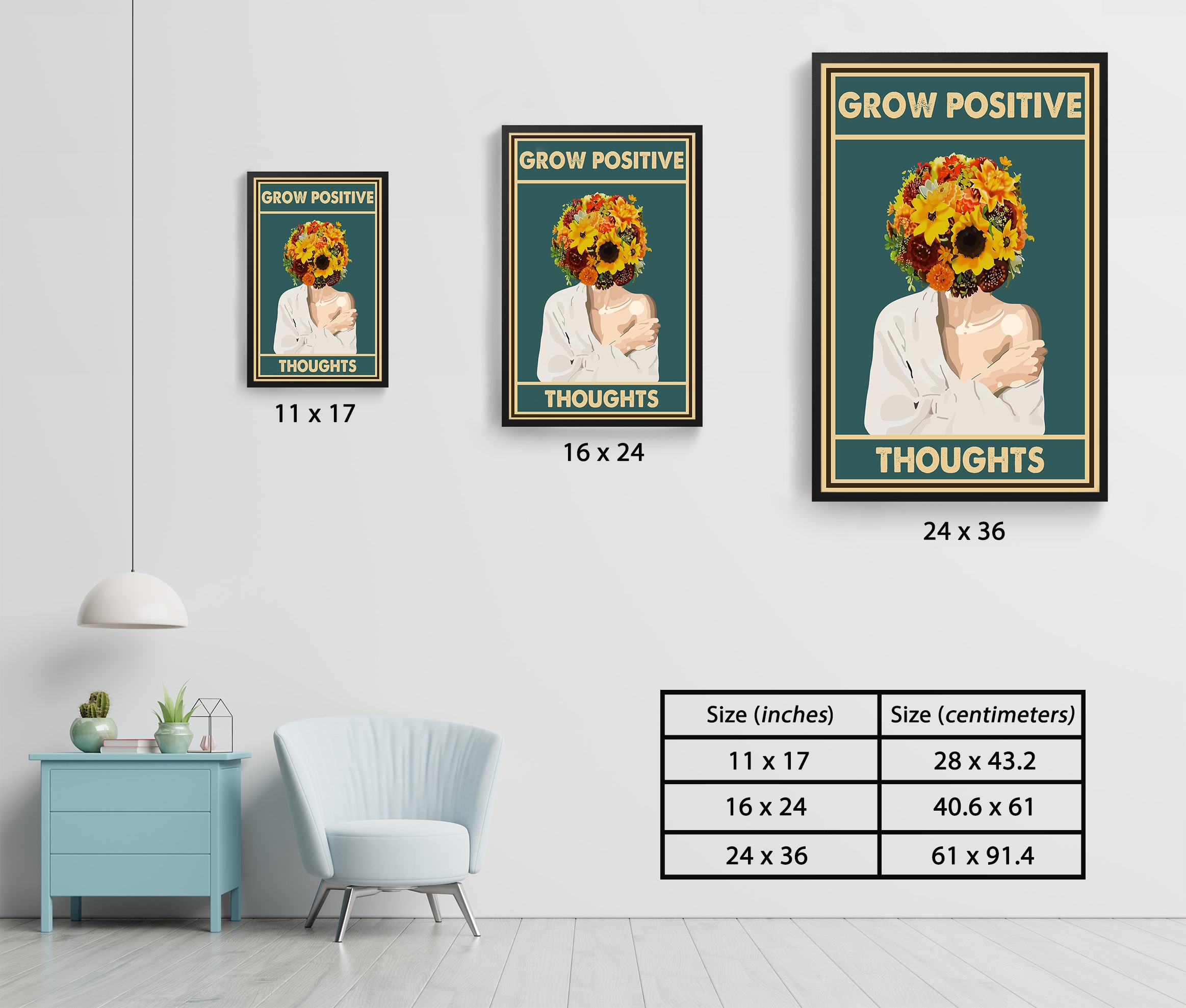 Grow Positive Thoughts Vintage Mental Health Printable - Image 7