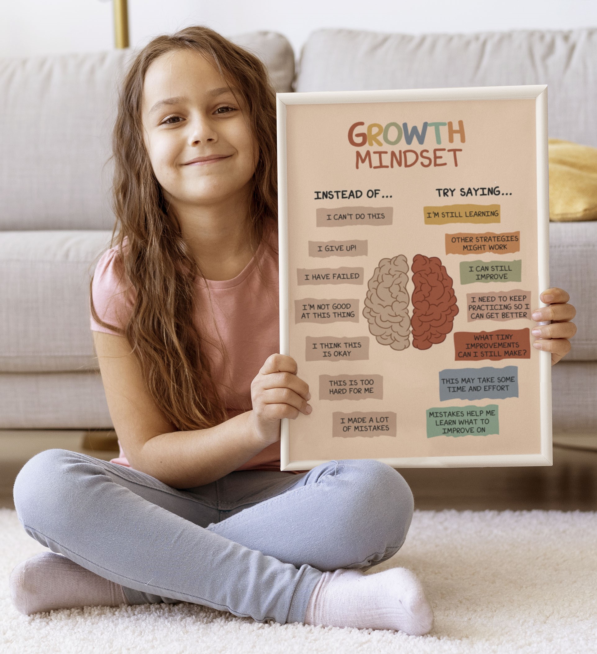 Growth Mindset Boho Mental Health Printable - Image 5