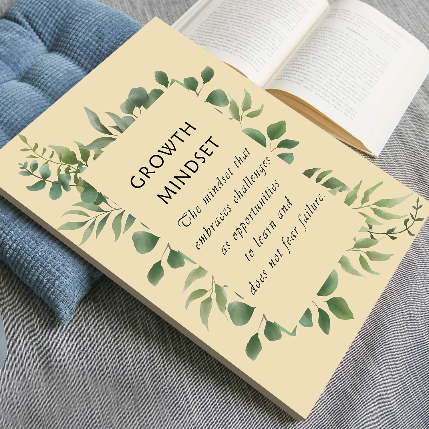 Growth Mindset Mental Health Positivity Quote Wall Art - Image 4