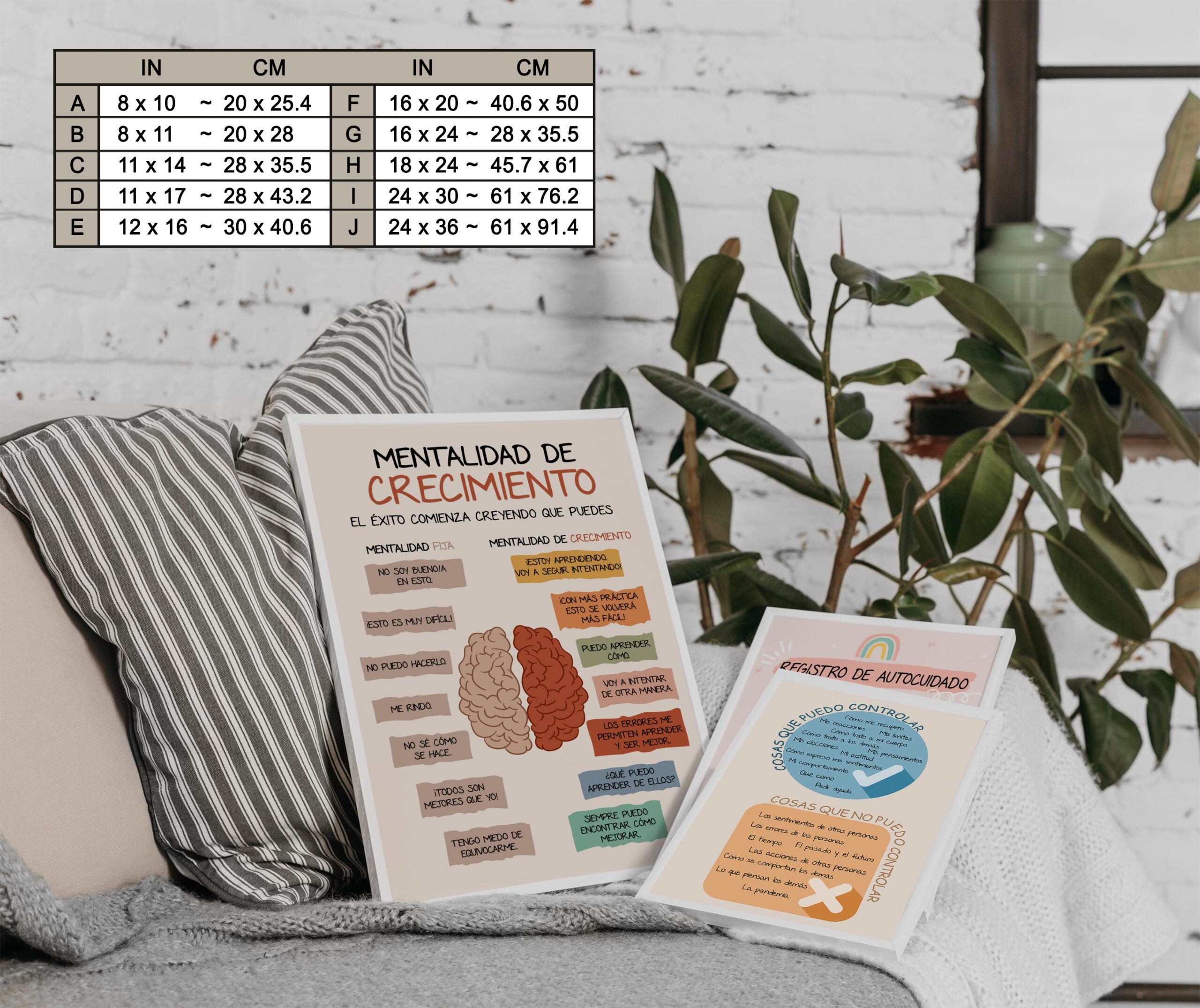 Growth Mindset Spanish Mental Health Printable - Image 7