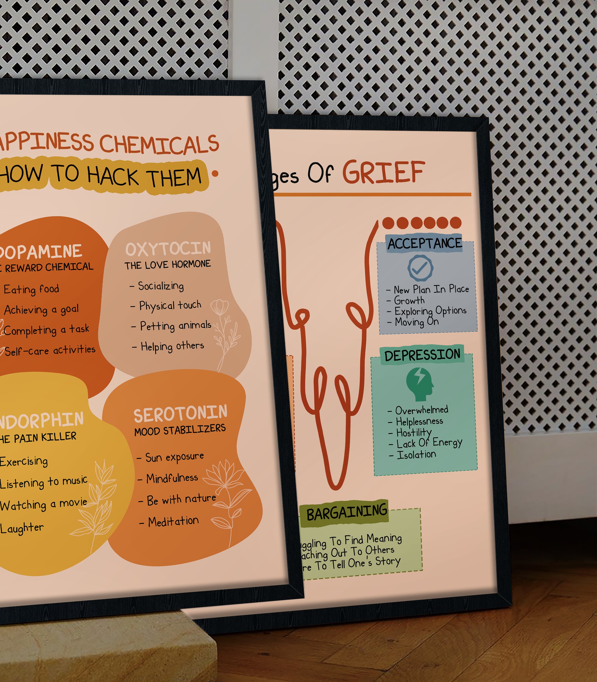 Happiness Chemicals Boho Mental Health Printable - Image 3