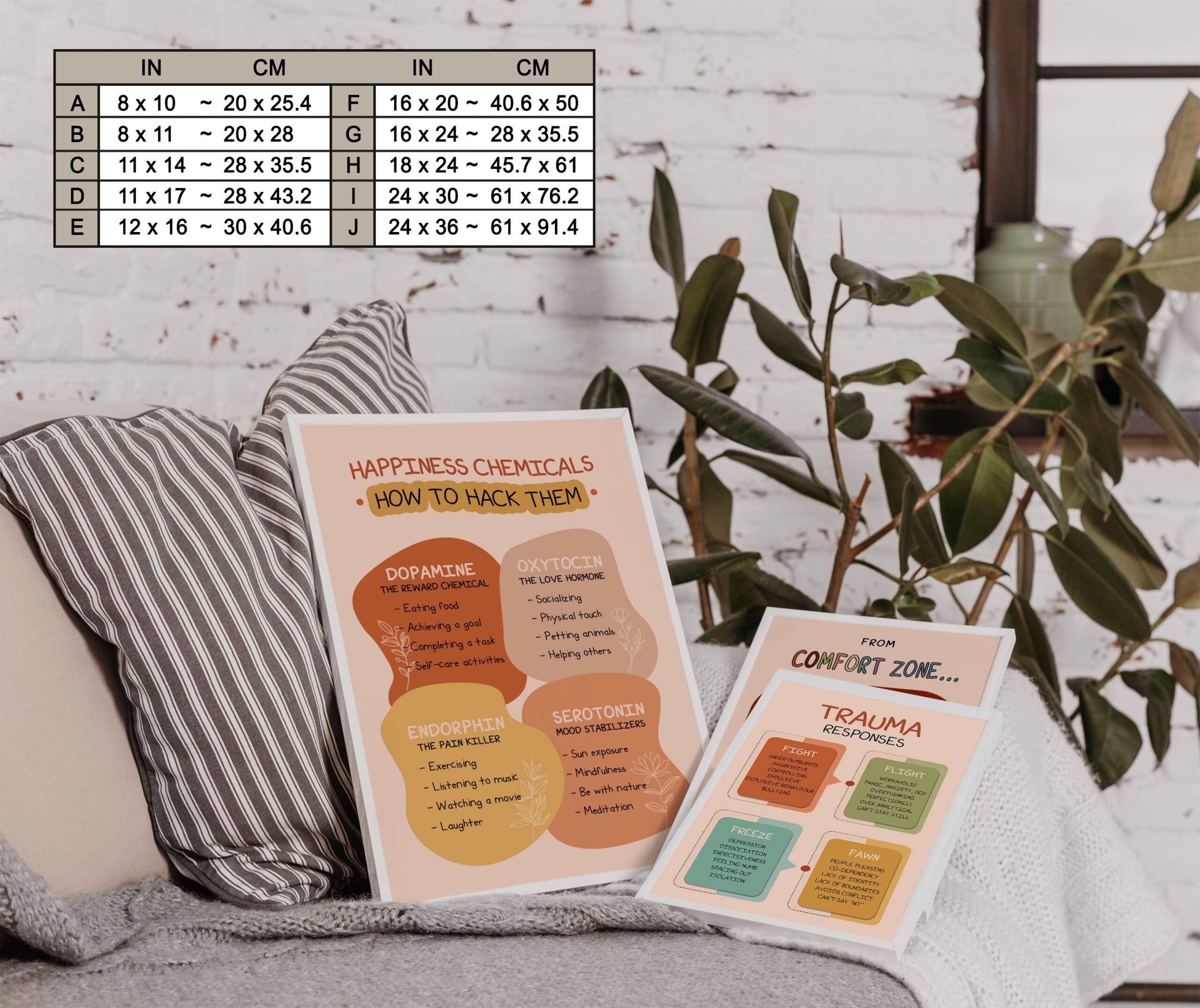 Happiness Chemicals Boho Mental Health Printable - Image 7