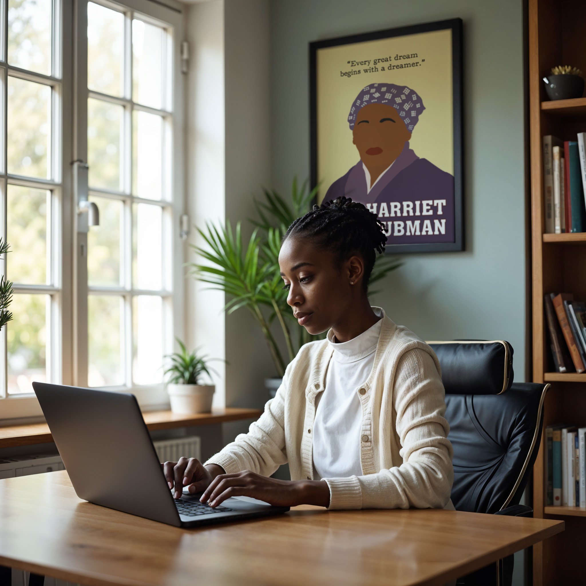 Harriet Tubman Black History Inspirational Quote Wall Art - Image 4