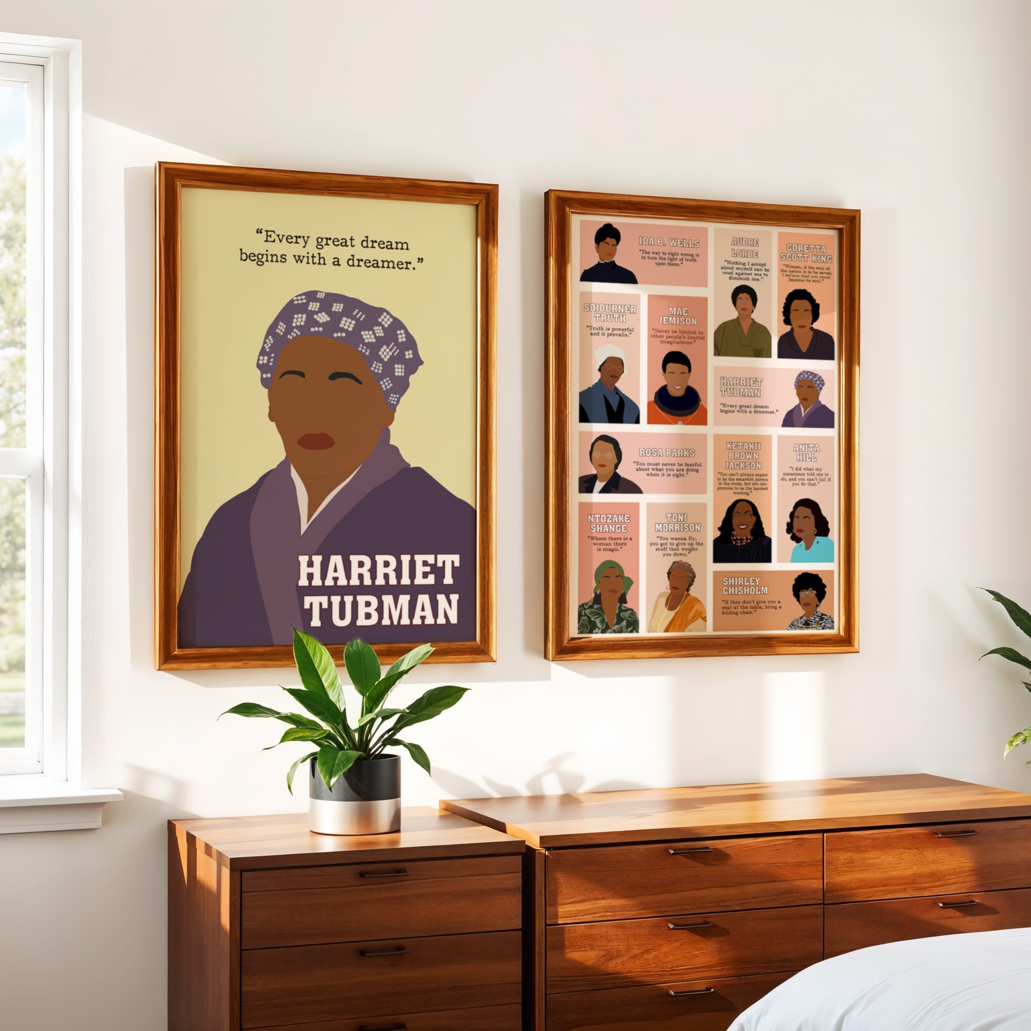 Harriet Tubman Black History Inspirational Quote Wall Art - Image 5