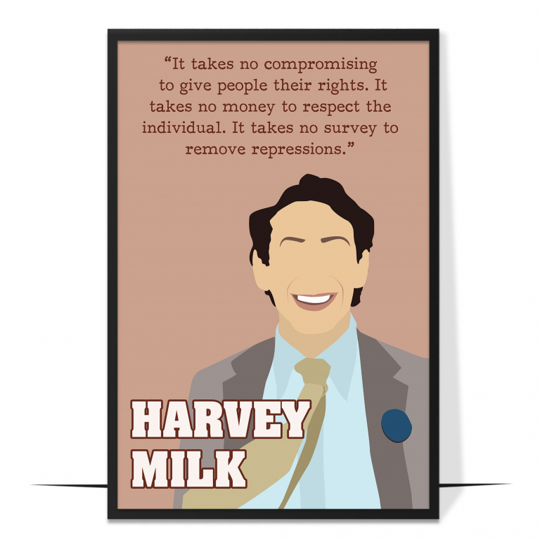 Harvey Milk Hand-drawn Wall Art