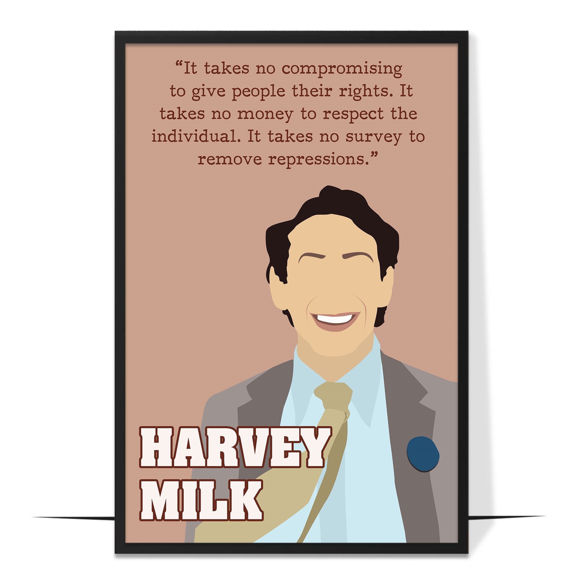 Harvey Milk Hand-drawn Wall Art