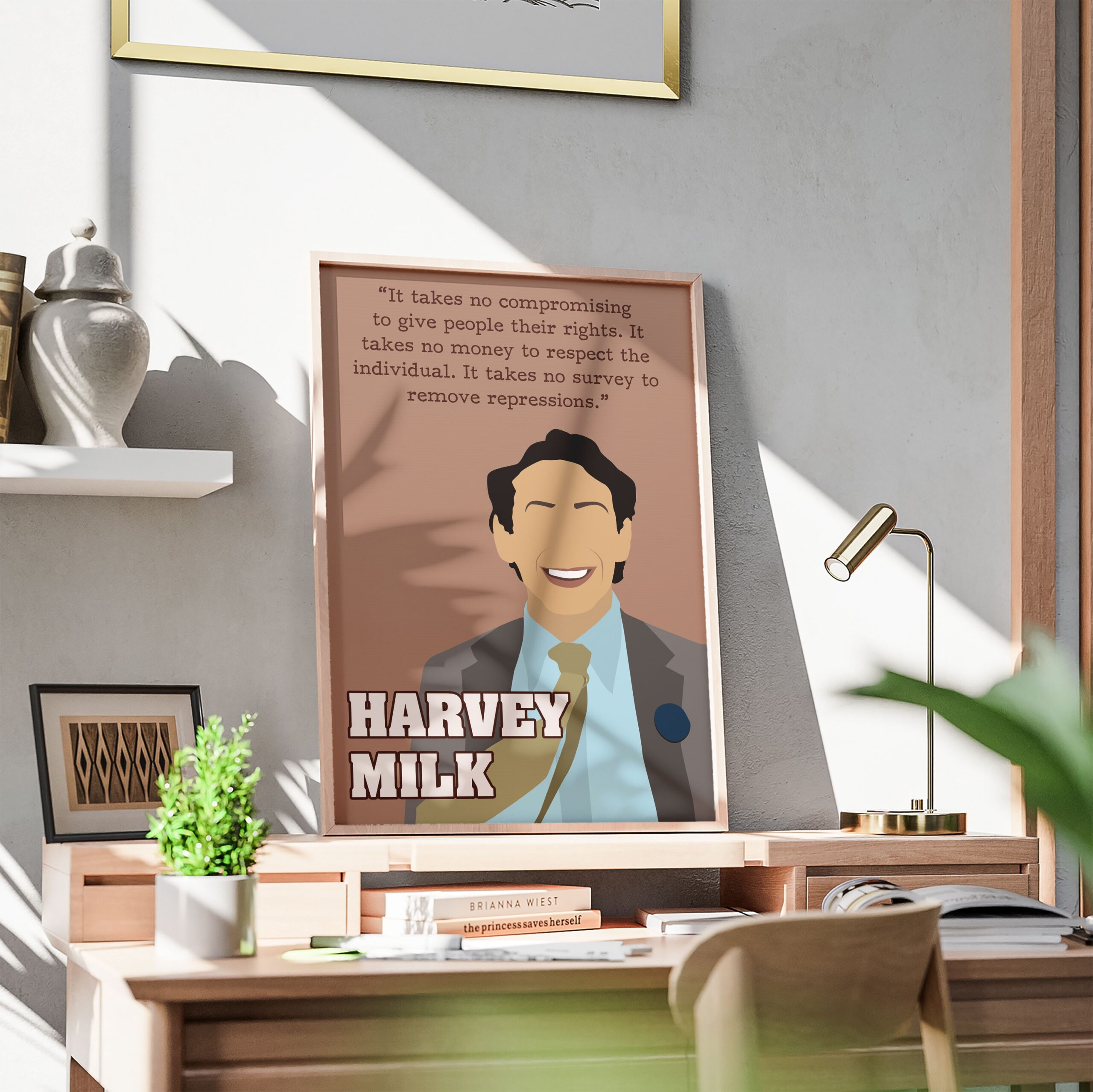 Harvey Milk Inspirational Quote Wall Art - Image 3