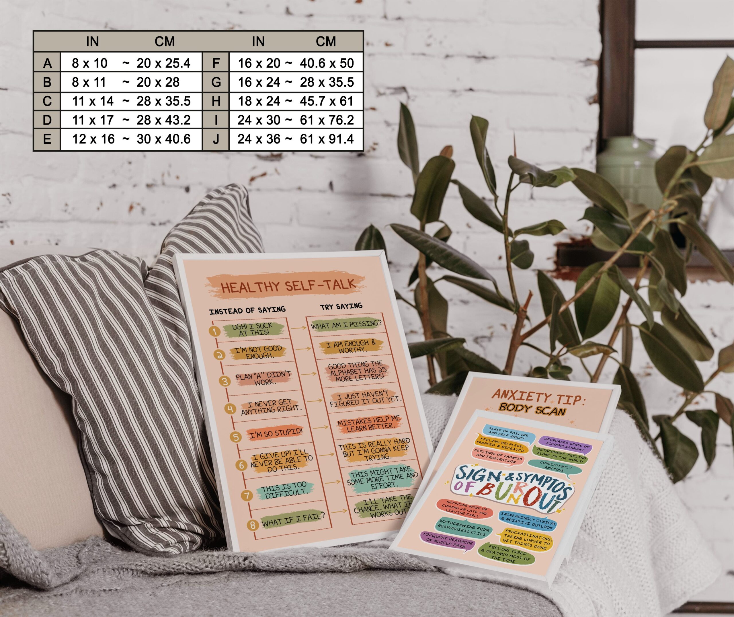 Healthy Self Talk Boho Mental Health Printable - Image 7