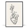 Heart Bloom Anatomy Wall Art