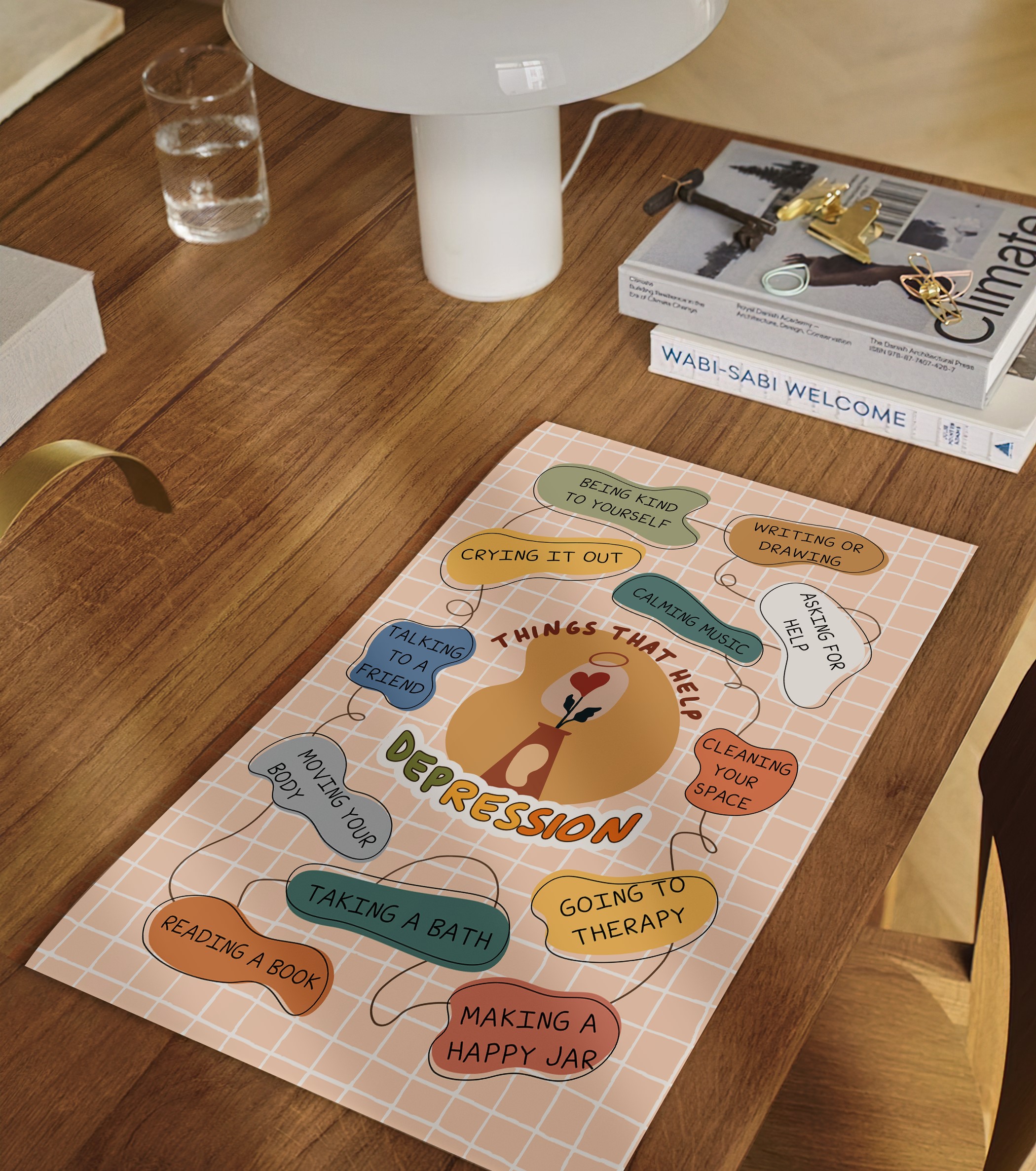 Help Depression Boho Mental Health Printable - Image 2