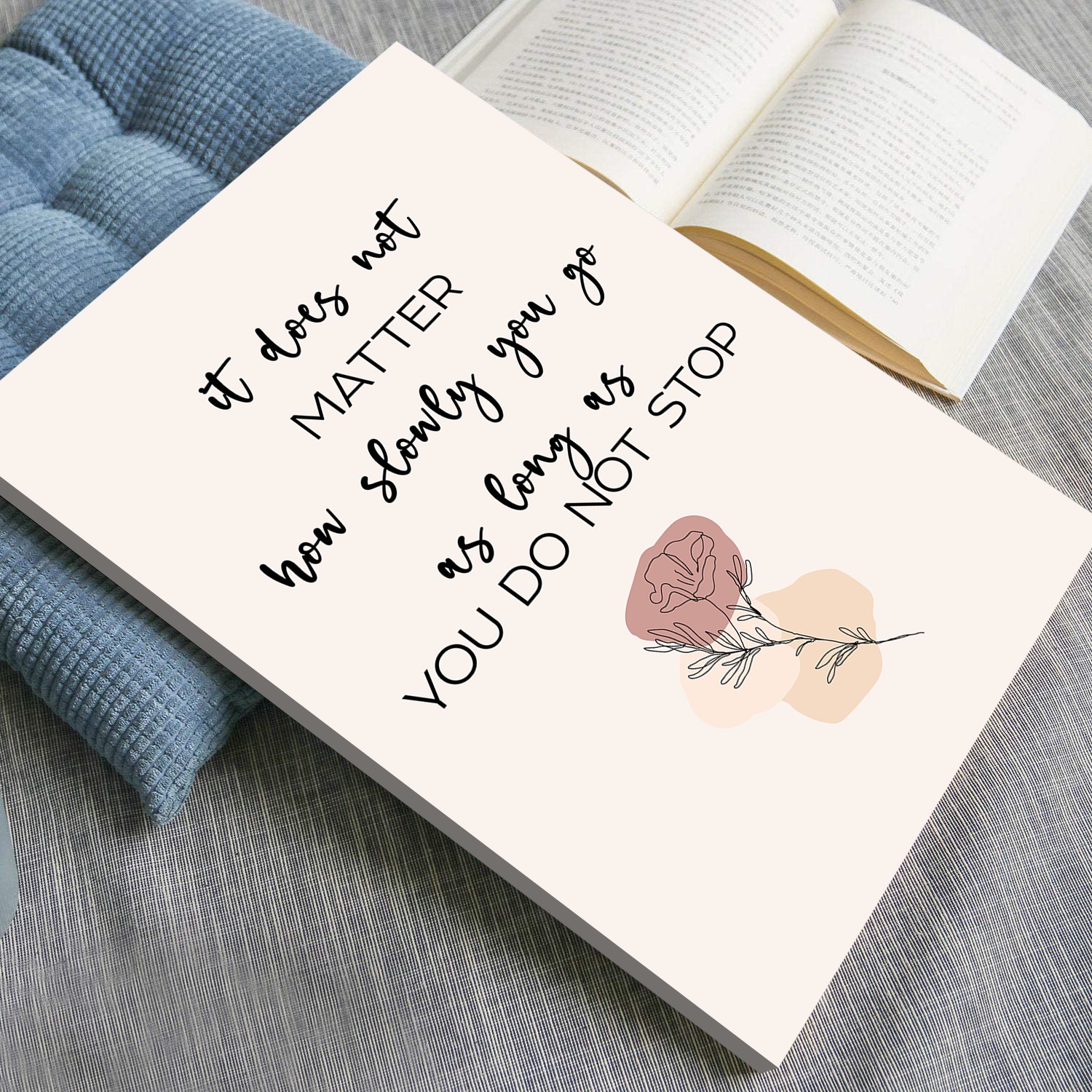 How Slowly You Go Growth Mindset Inspirational Wall Art - Image 4