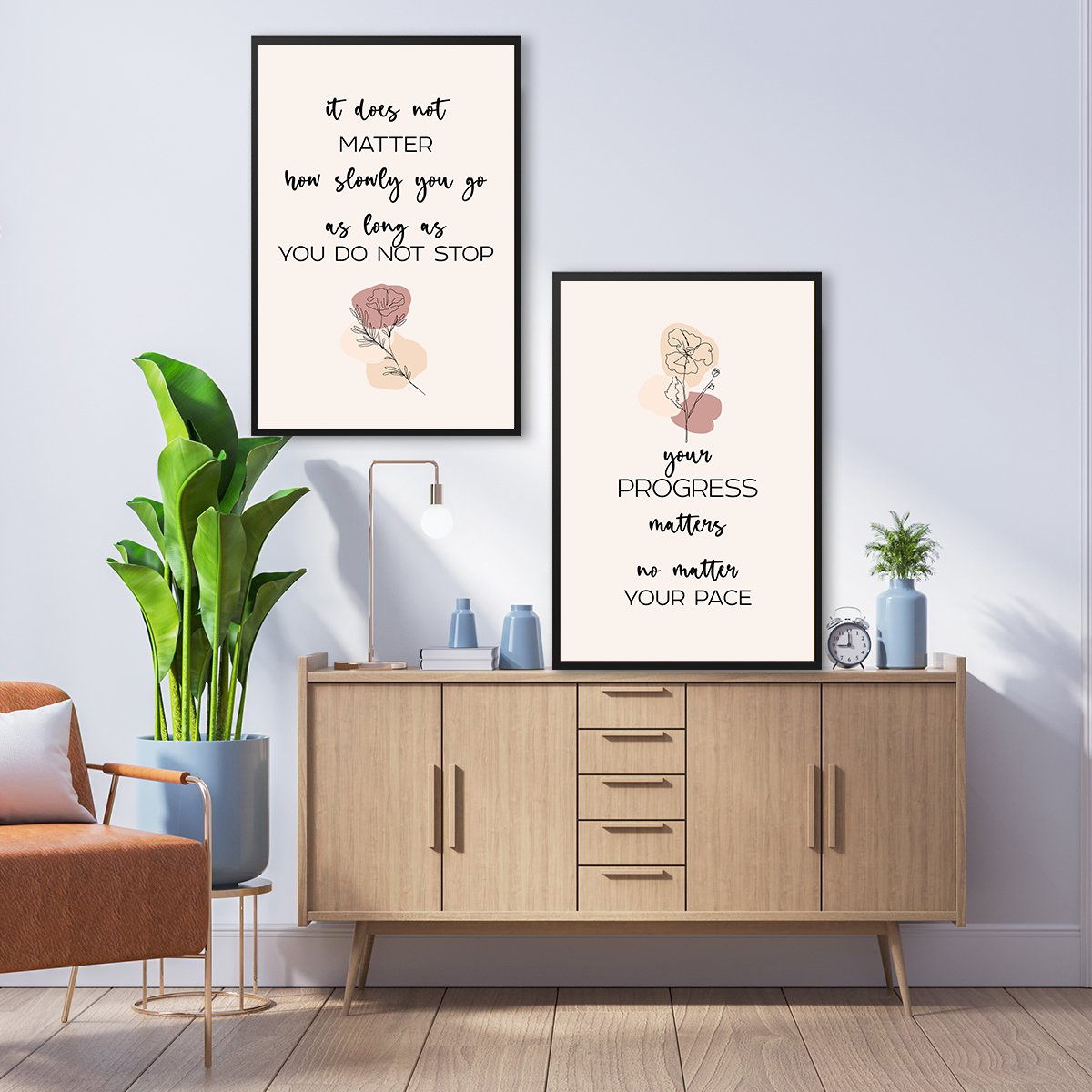 How Slowly You Go Growth Mindset Inspirational Wall Art - Image 6