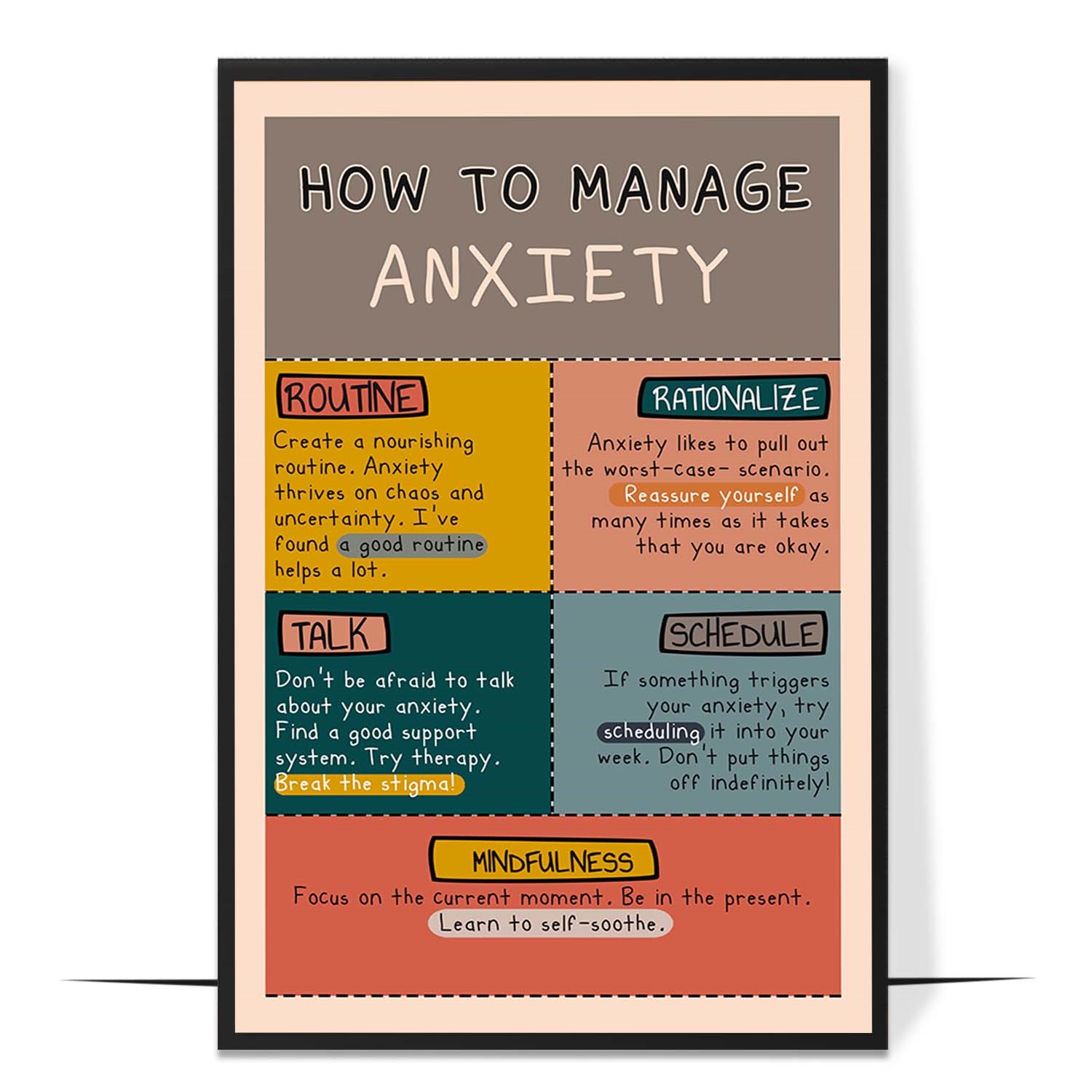 How To Manage Anxiety Printable