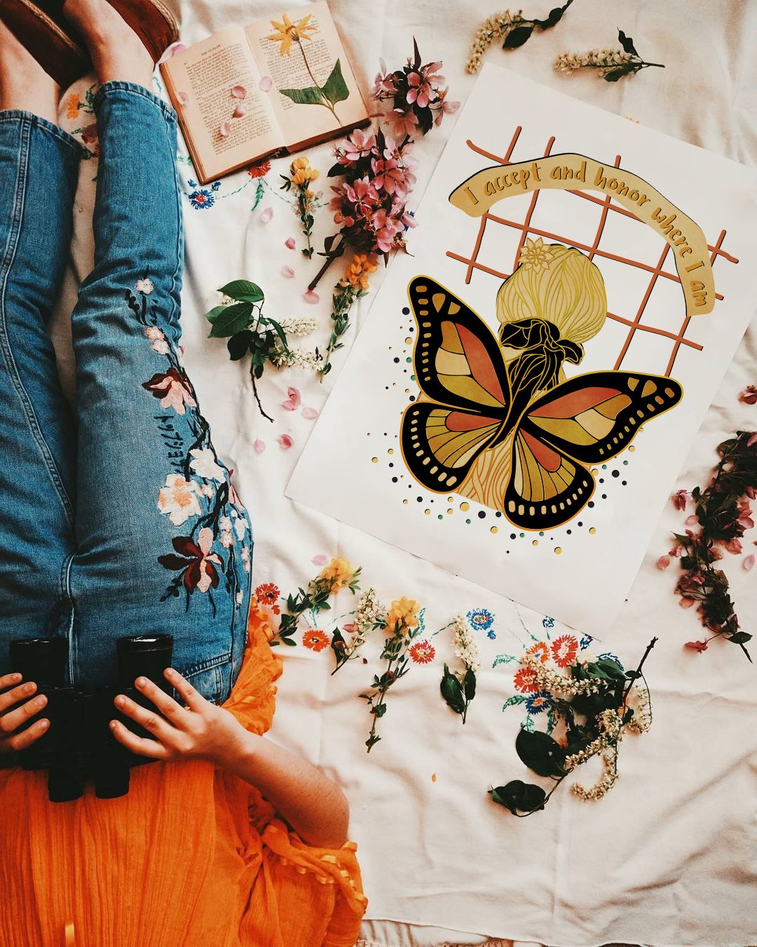 I Accept and Honor Where I Am Mental Health Wall Art - Image 4