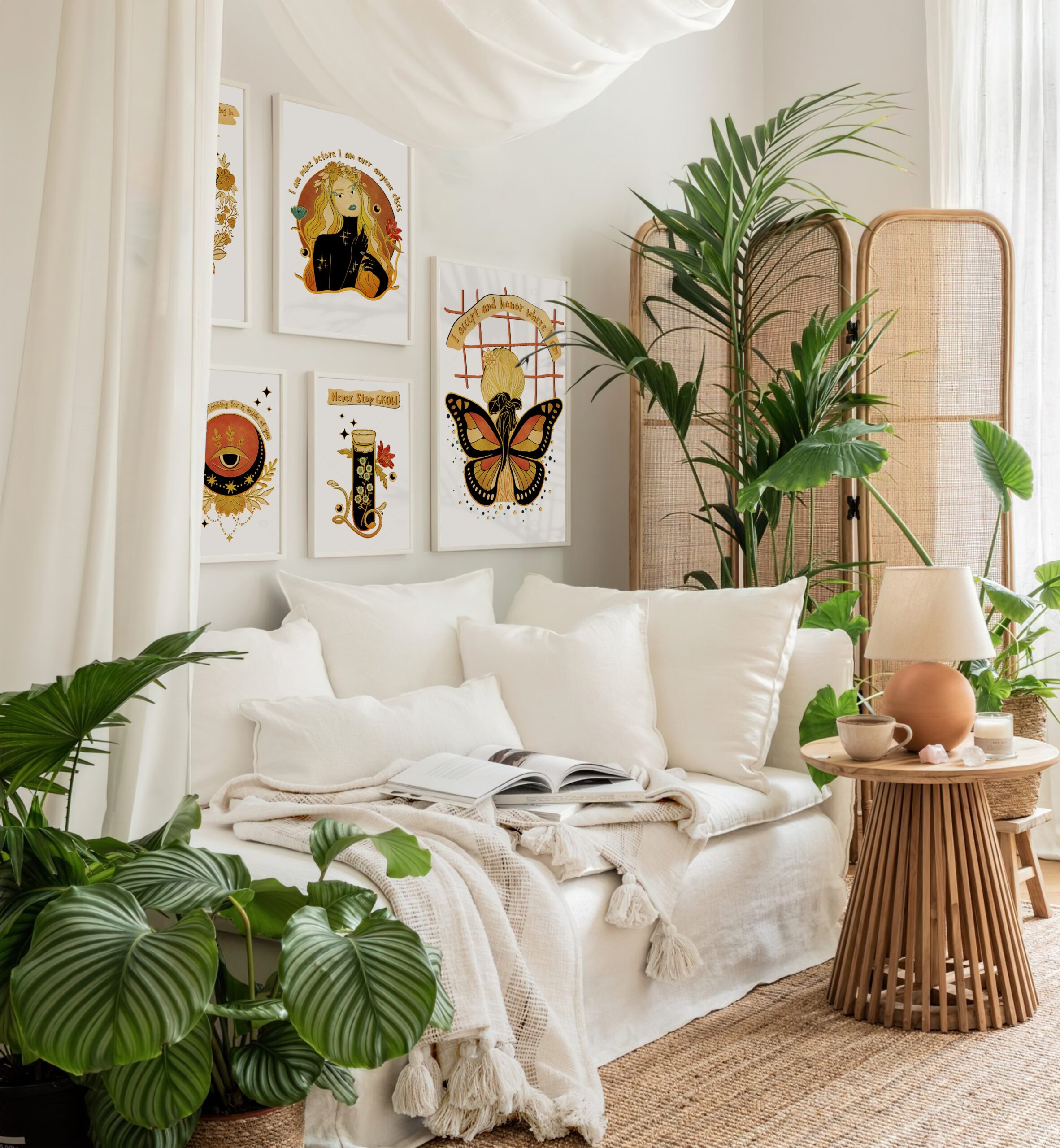 I Accept and Honor Where I Am Mental Health Wall Art - Image 5