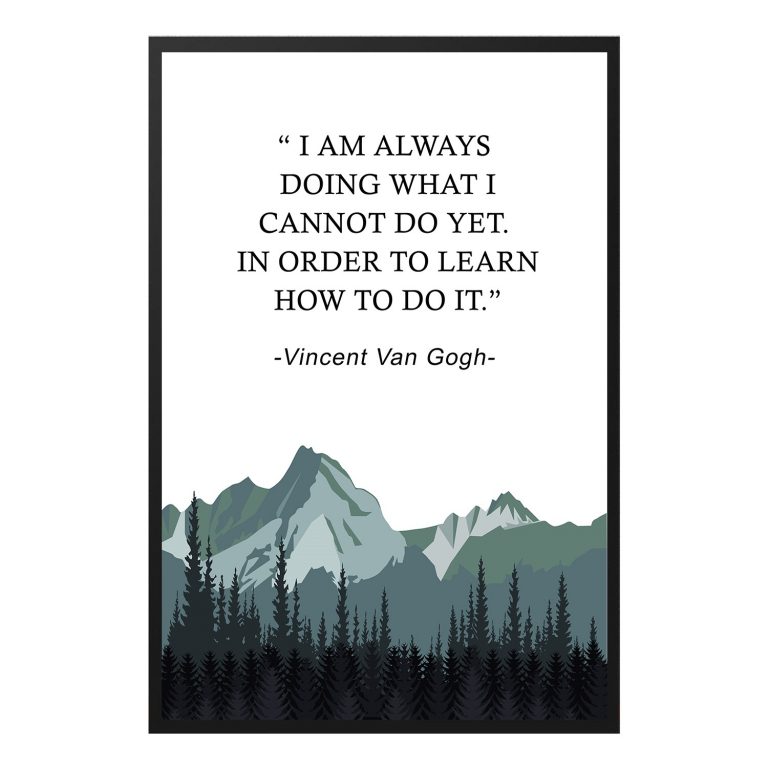 I Am Always Doing hand-drawn wall art print — A soft, hand-illustrated scene framing the w
