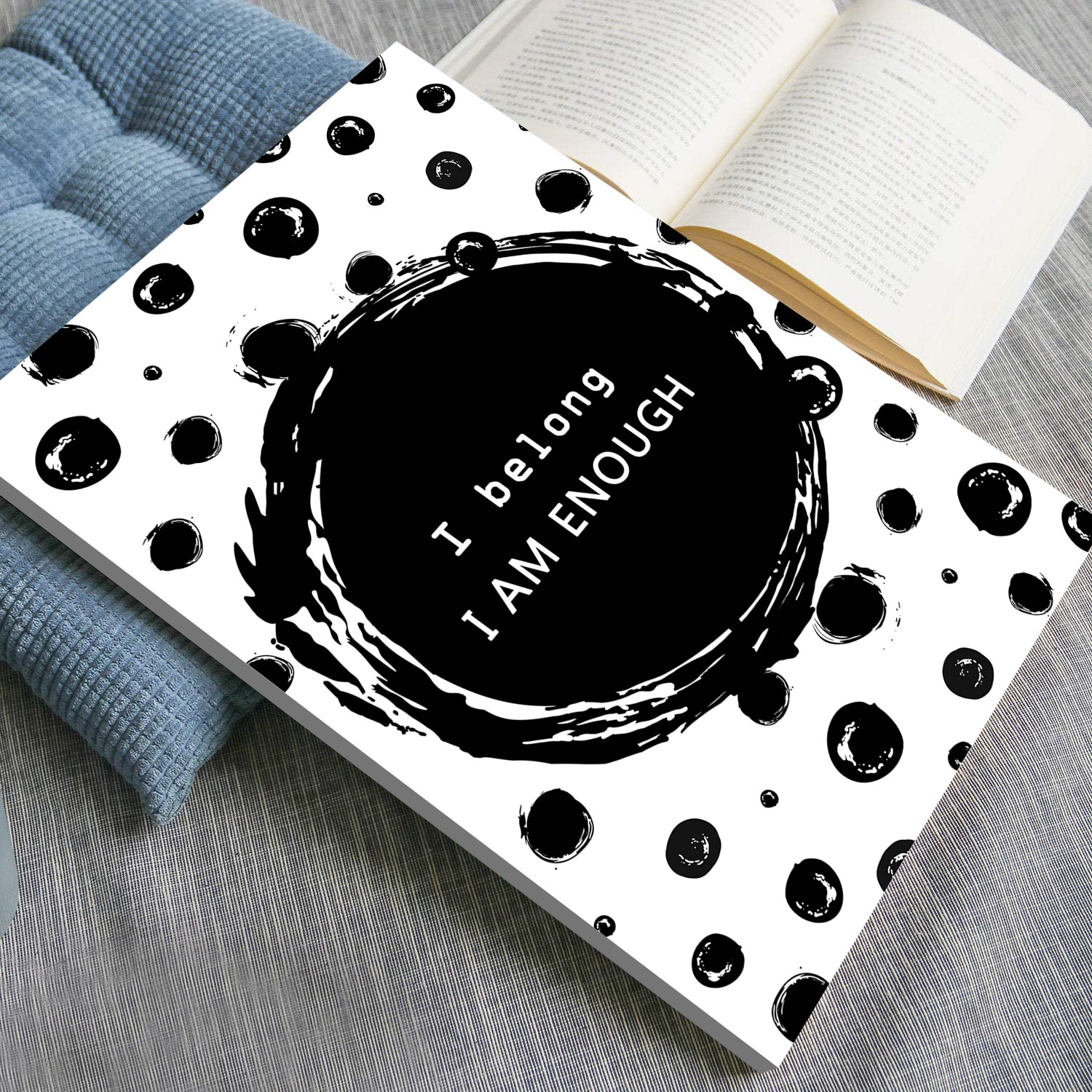 I Belong I Am Enough Growth Mindset Quote Wall Art - Image 4