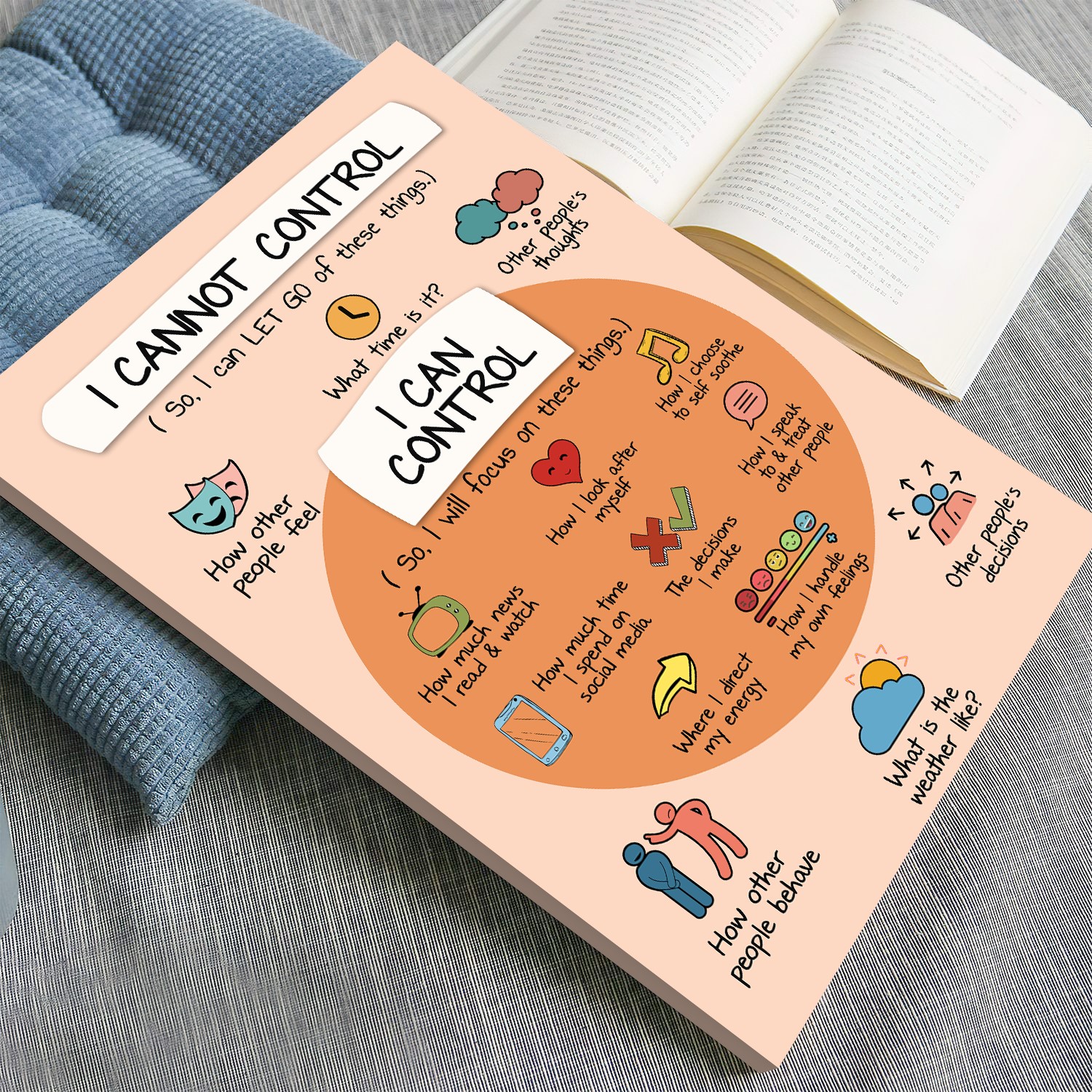 I Can Control Boho Mental Health Printable - Image 4