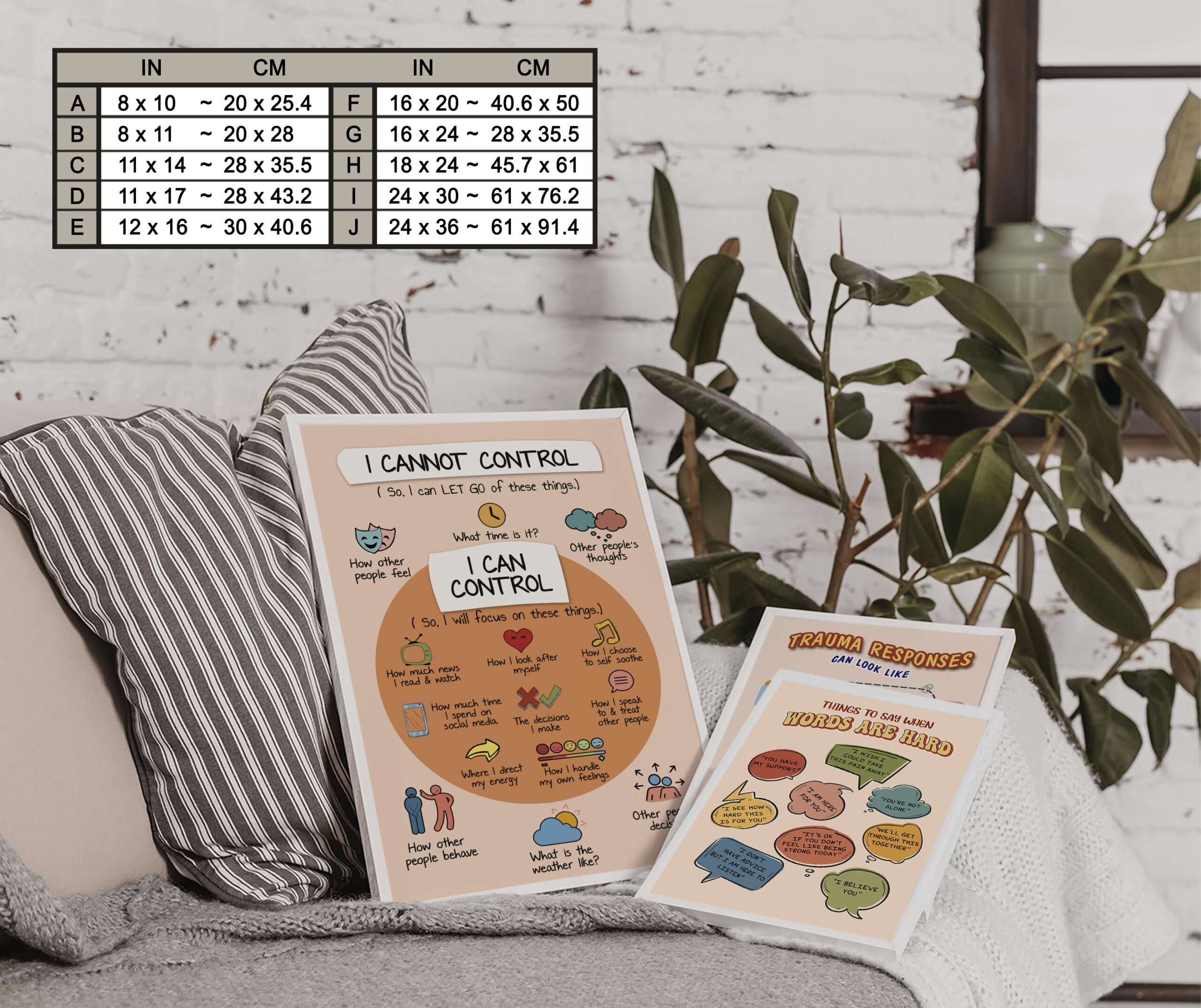 I Can Control Boho Mental Health Printable - Image 7