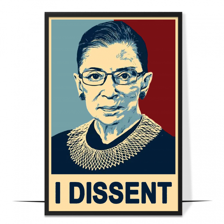 I Dissent RBG Wall Art