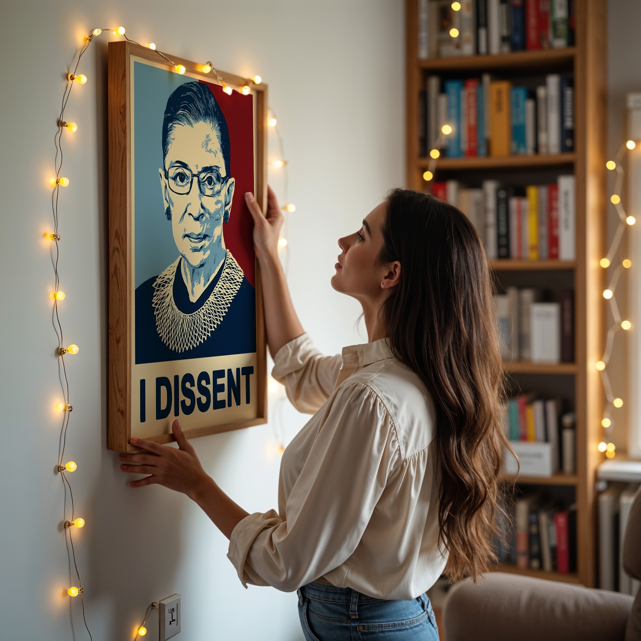 I Dissent RBG Empower Women Inspirational Quote Wall Art - Image 3