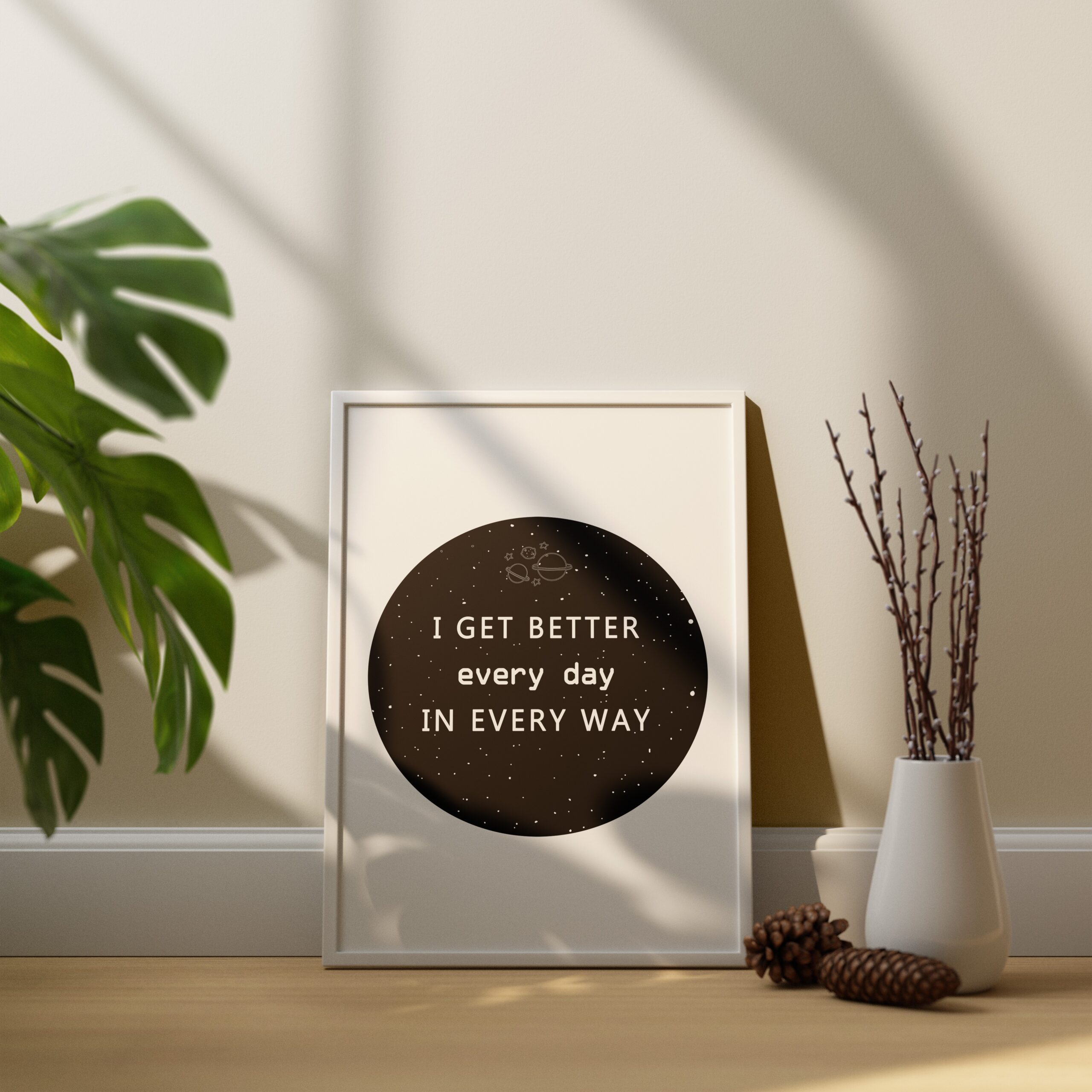 I Get Better Every Day Growth Mindset Positive Wall Art - Image 5