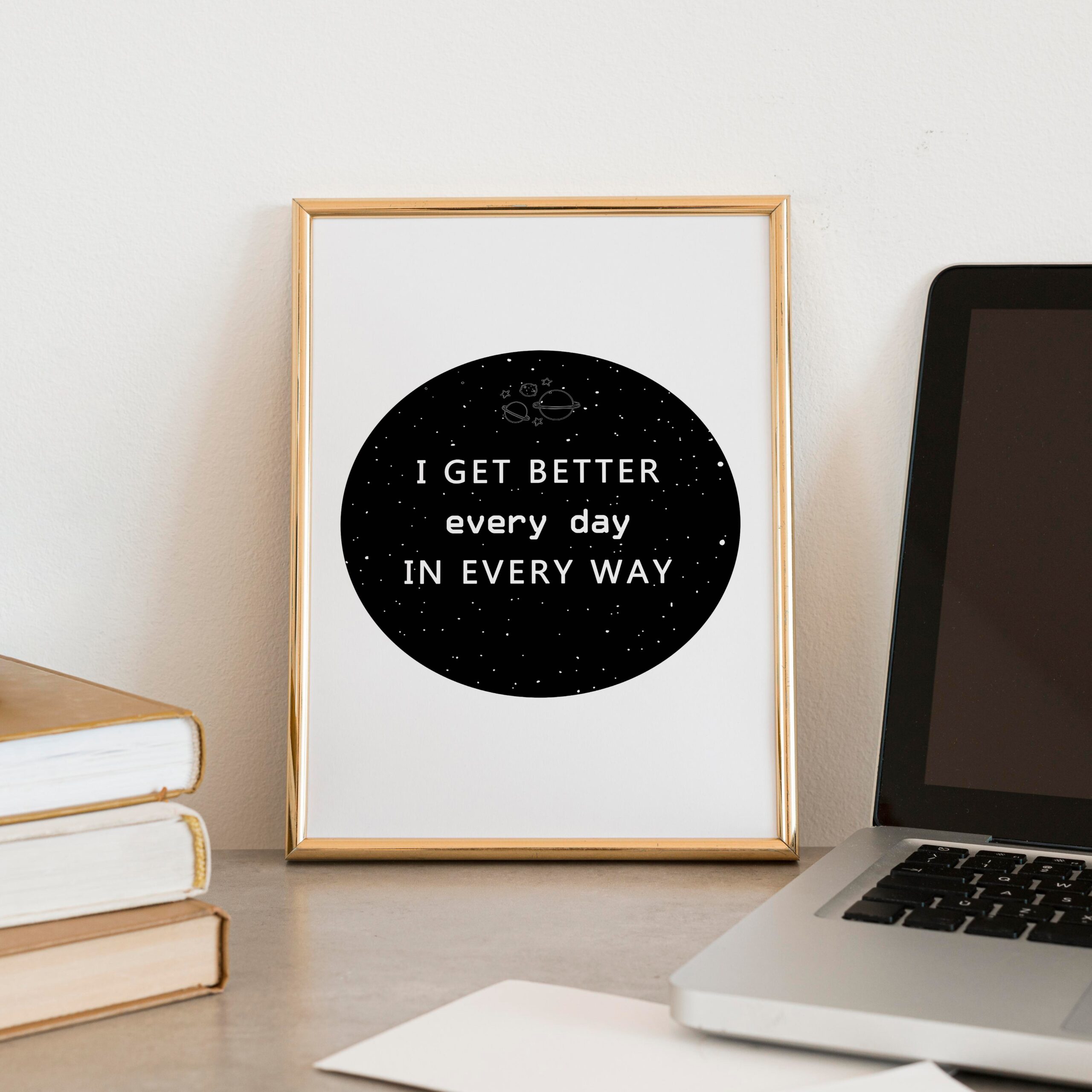I Get Better Every Day Growth Mindset Positive Wall Art - Image 6