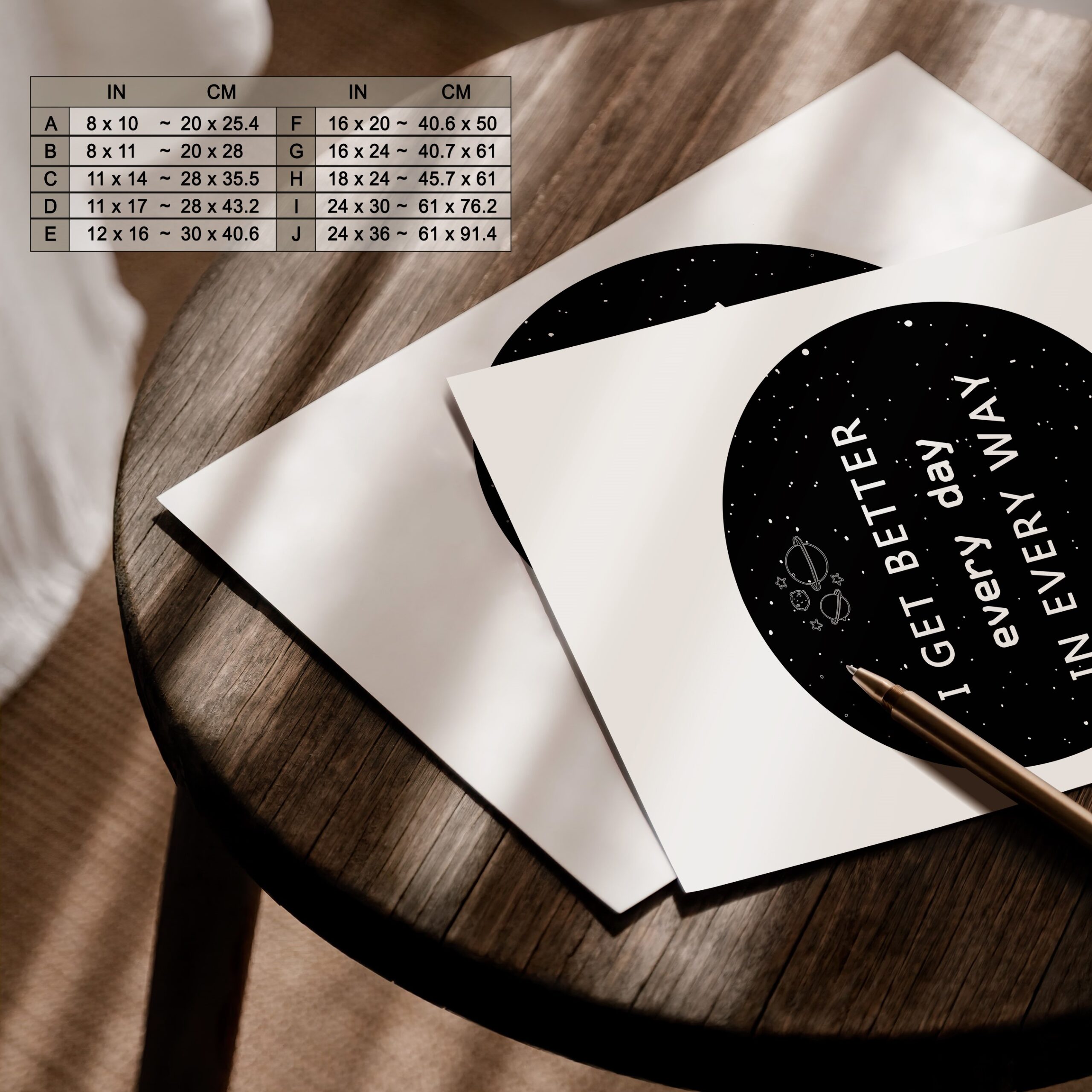 I Get Better Every Day Growth Mindset Positive Wall Art - Image 7