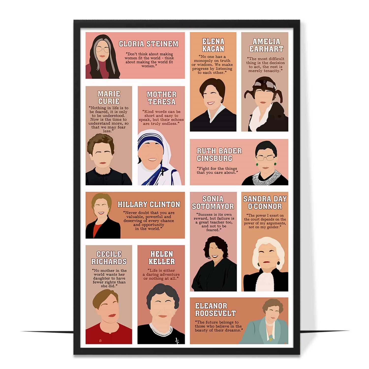 Iconic Powerful Women Hand-drawn Wall Art