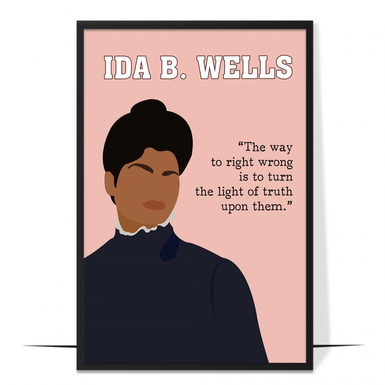 Ida B Wells Black History Wall Art